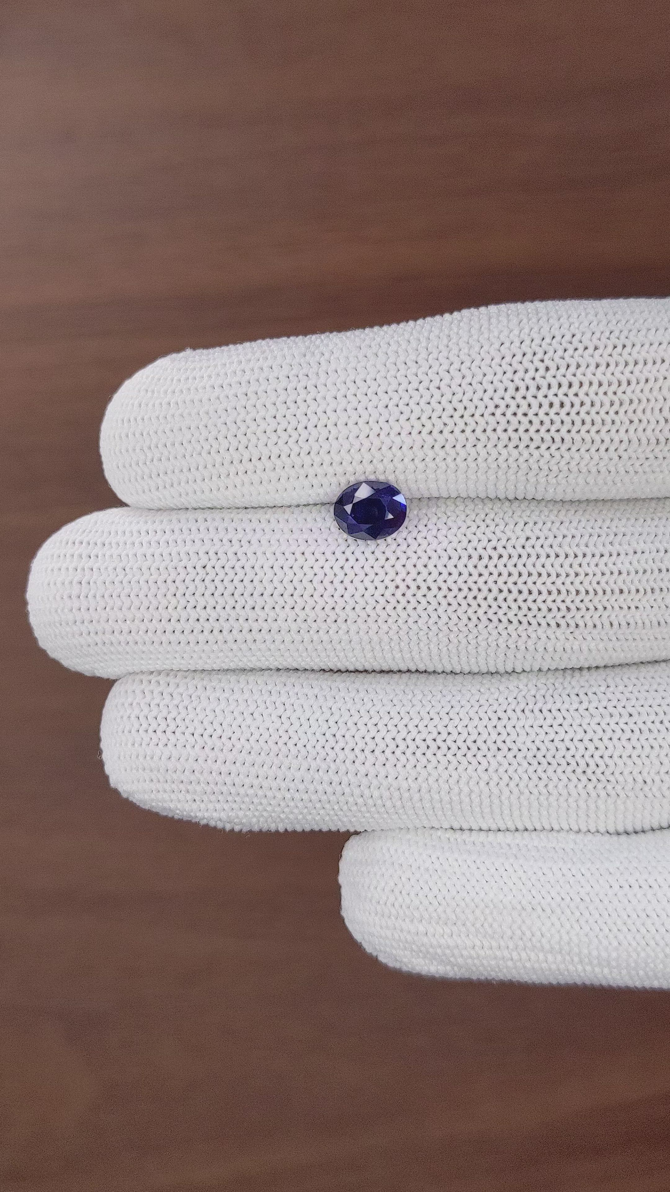 1.44 Ct. Blue Sapphire from Tanzania Size Video