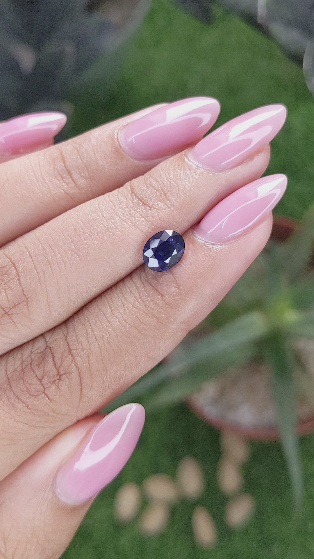 1.44 Ct. Blue Sapphire from Tanzania Size Video