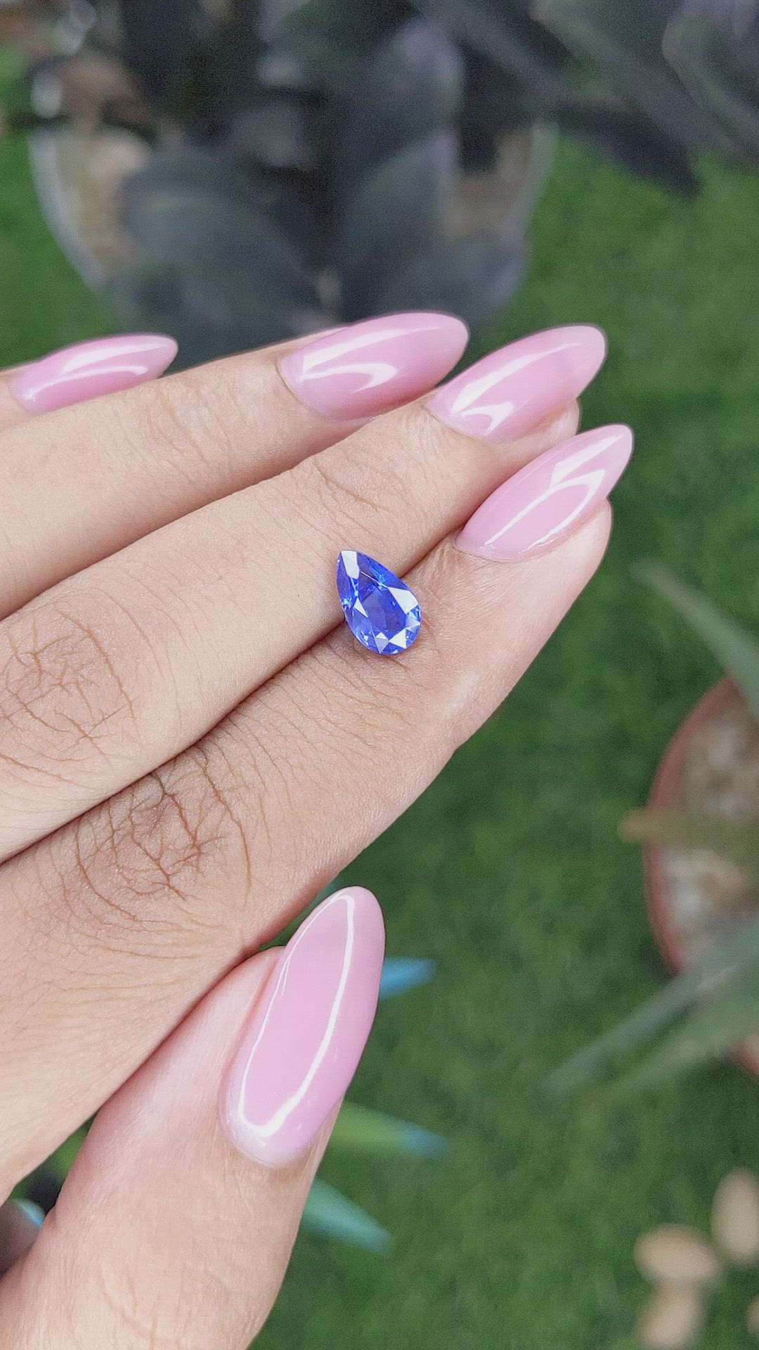 1.46 Ct. Blue Sapphire from Tanzania Size Video