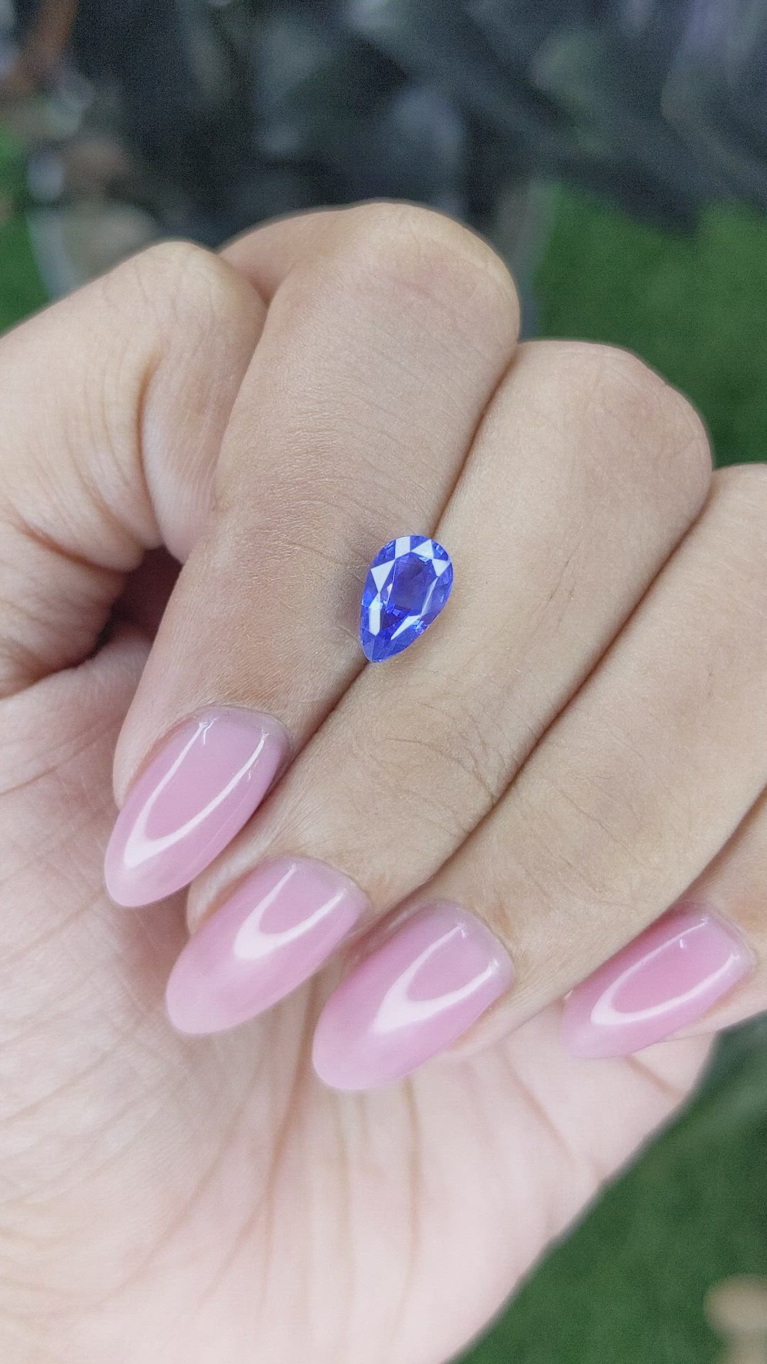 1.46 Ct. Blue Sapphire from Tanzania Size Video