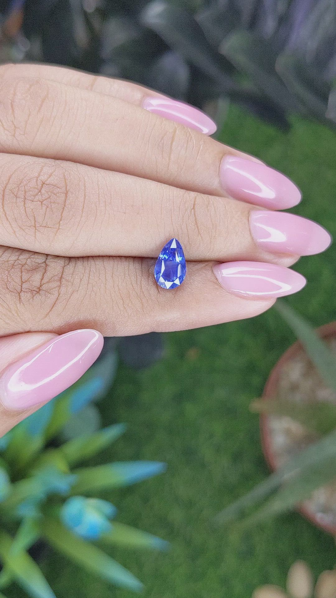 1.46 Ct. Blue Sapphire from Tanzania Size Video