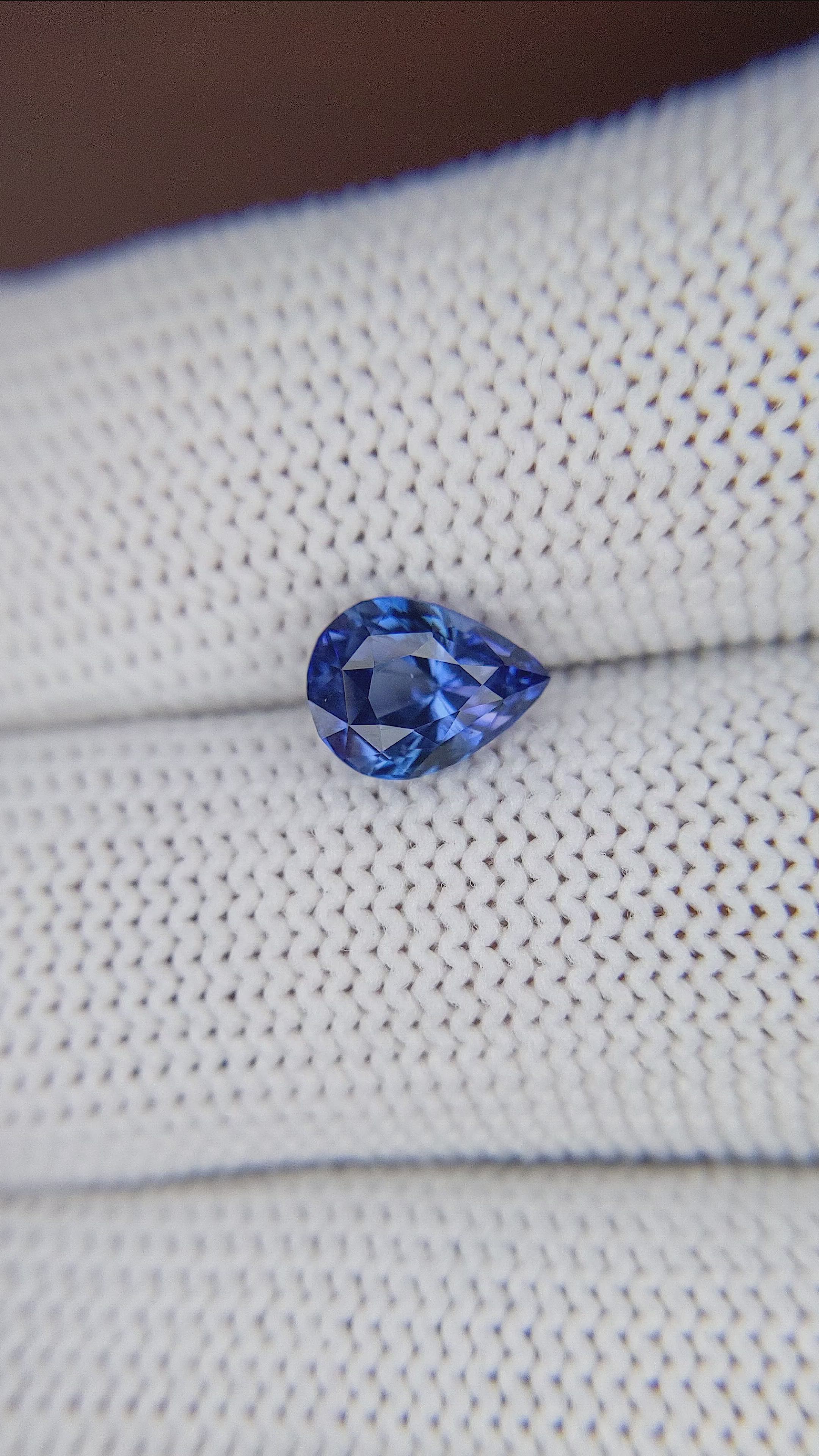 1.55 Ct. Blue Sapphire from Tanzania Size Video