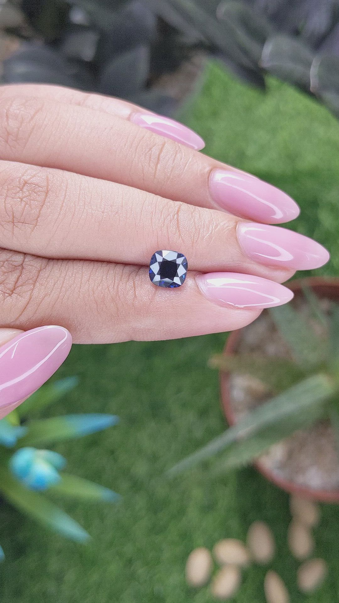 1.70 Ct. Blue Sapphire from Madagascar Size Video