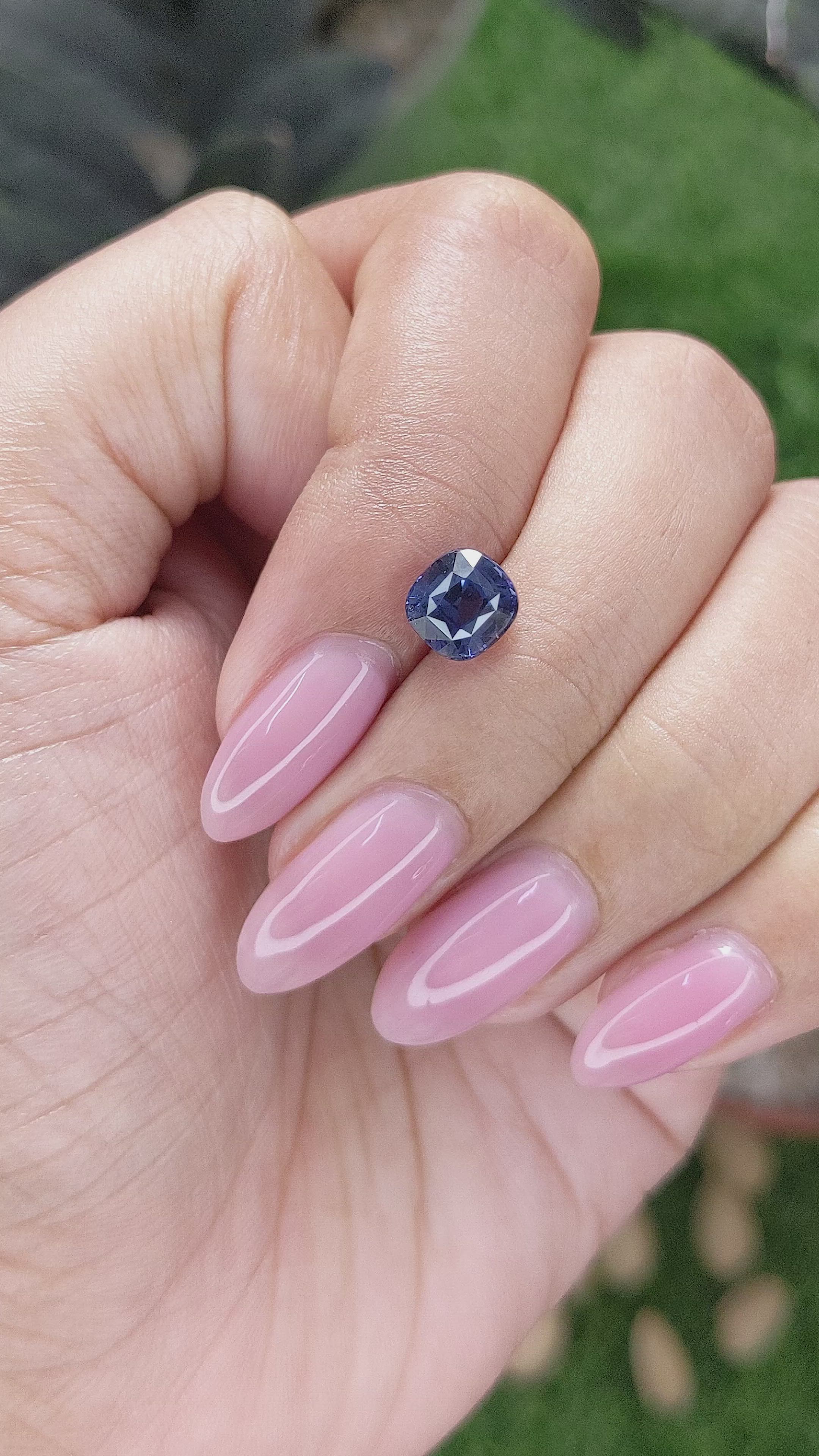 2.12 Ct. Blue Sapphire from Tanzania Size Video