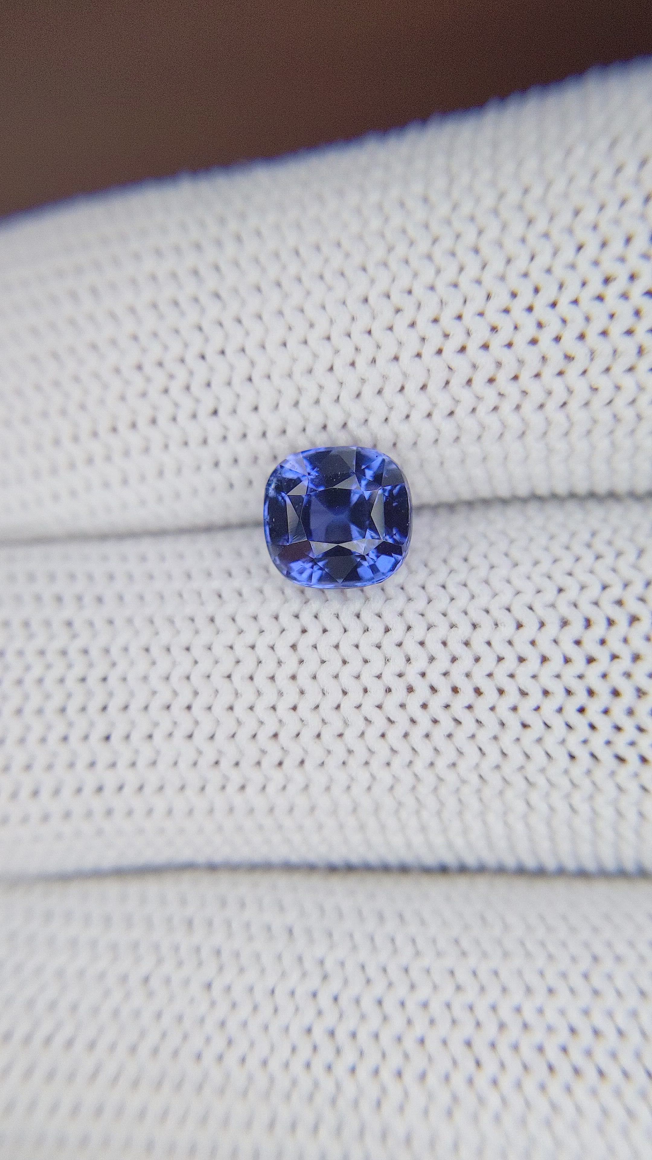 2.12 Ct. Blue Sapphire from Tanzania Size Video