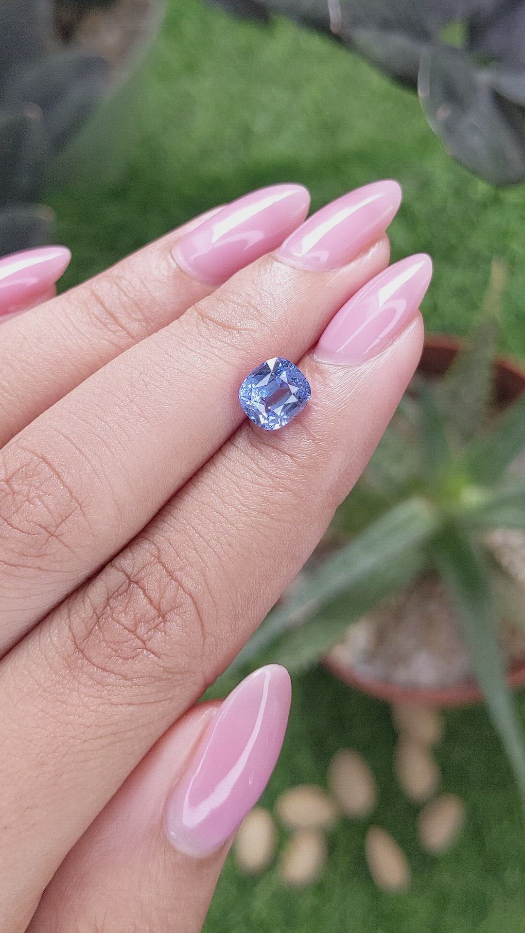 2.18 Ct. Blue Sapphire from Tanzania Size Video