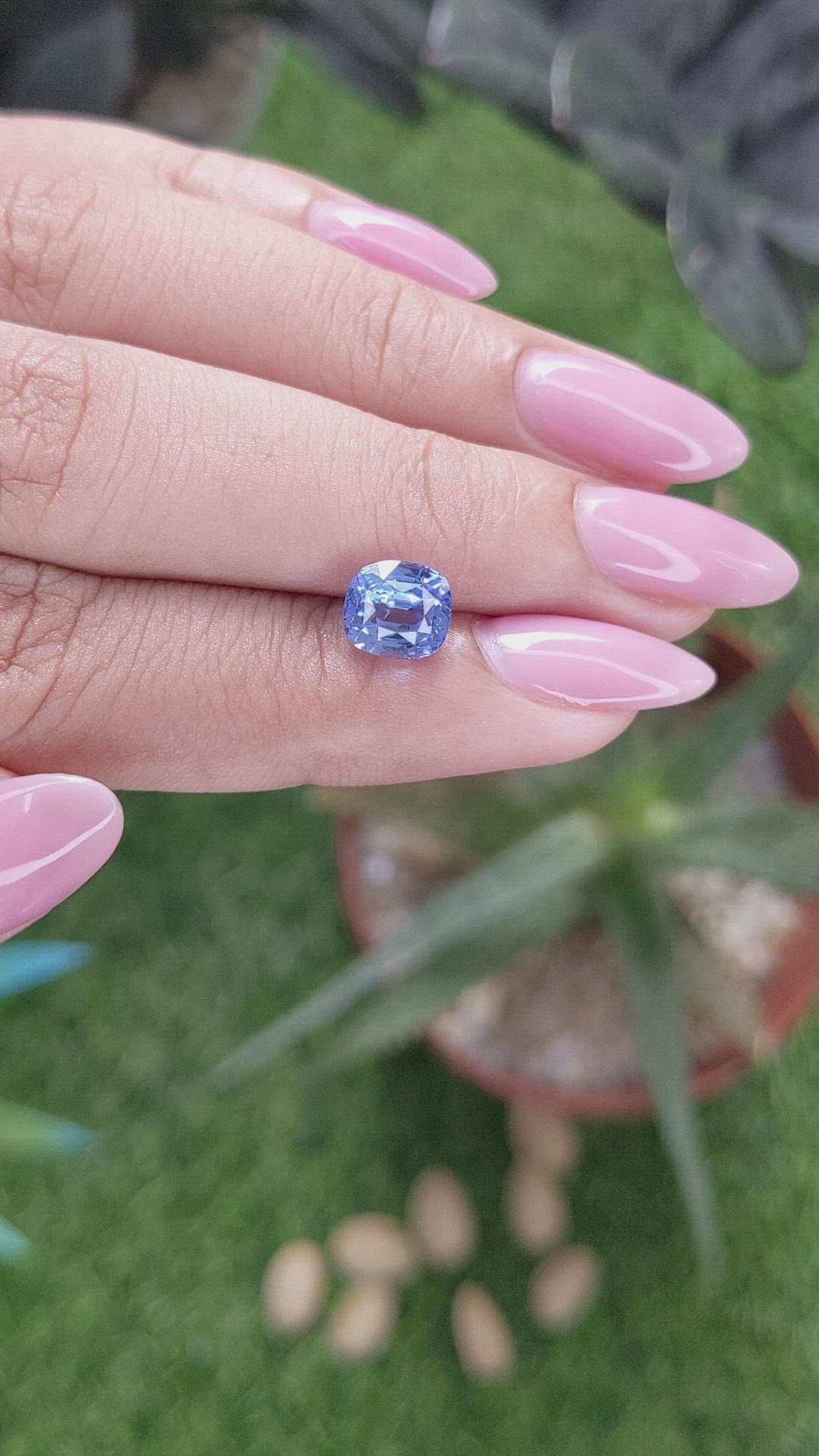2.18 Ct. Blue Sapphire from Tanzania Size Video