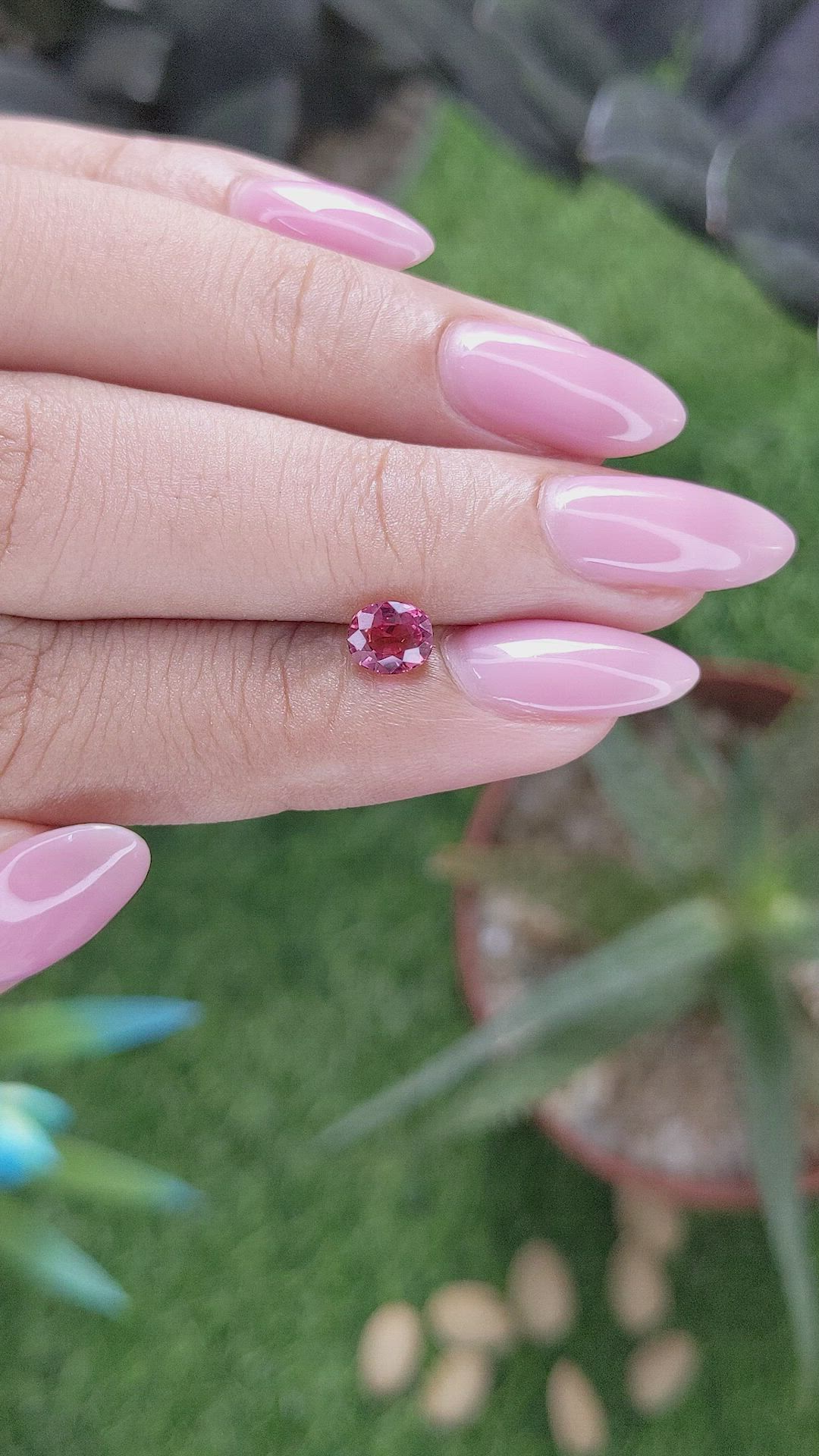 0.83 Ct. Padparadscha Sapphire from Tanzania Size Video