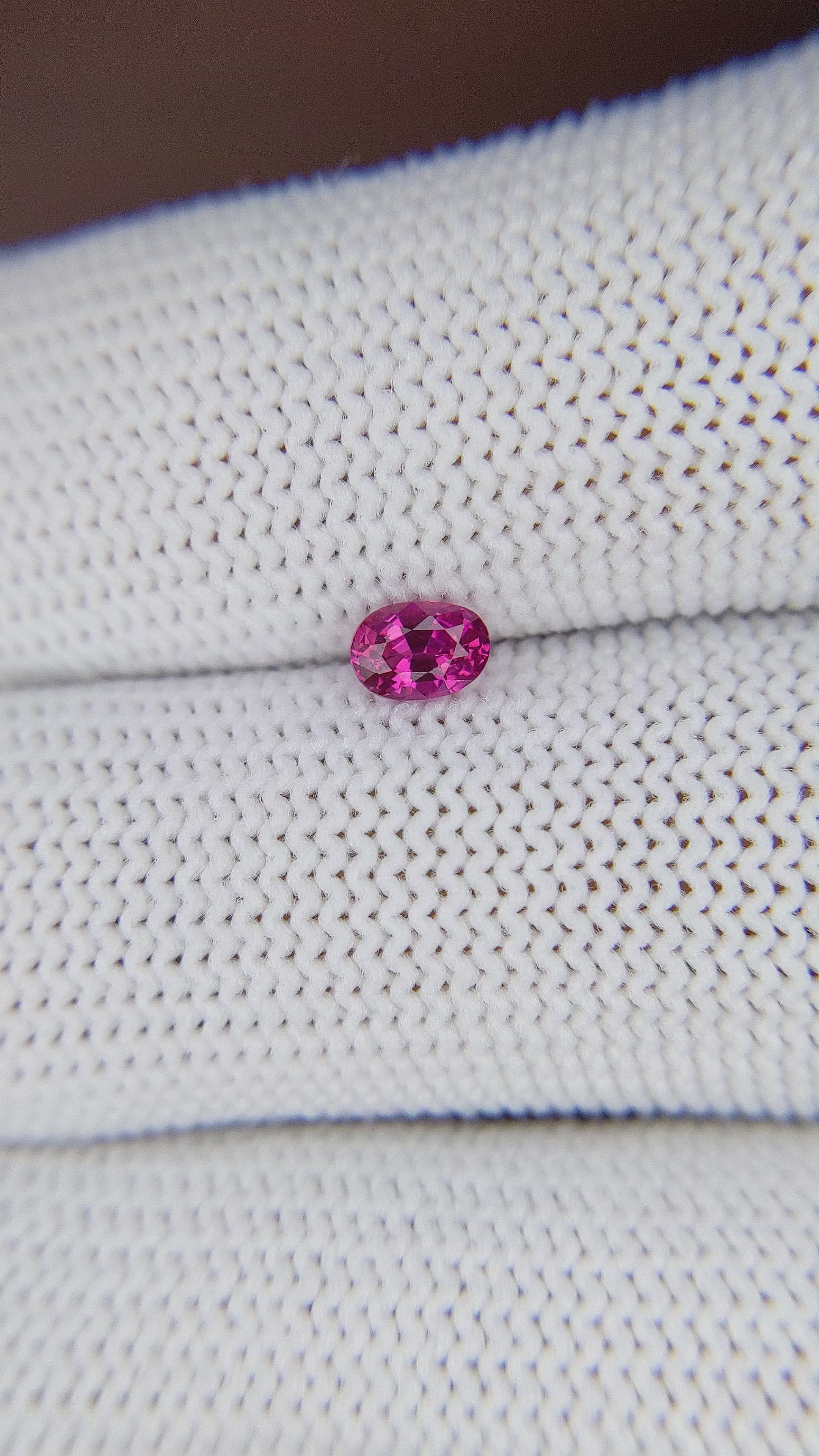 0.36 Ct. Purplish Pink Sapphire from Tanzania Size Video