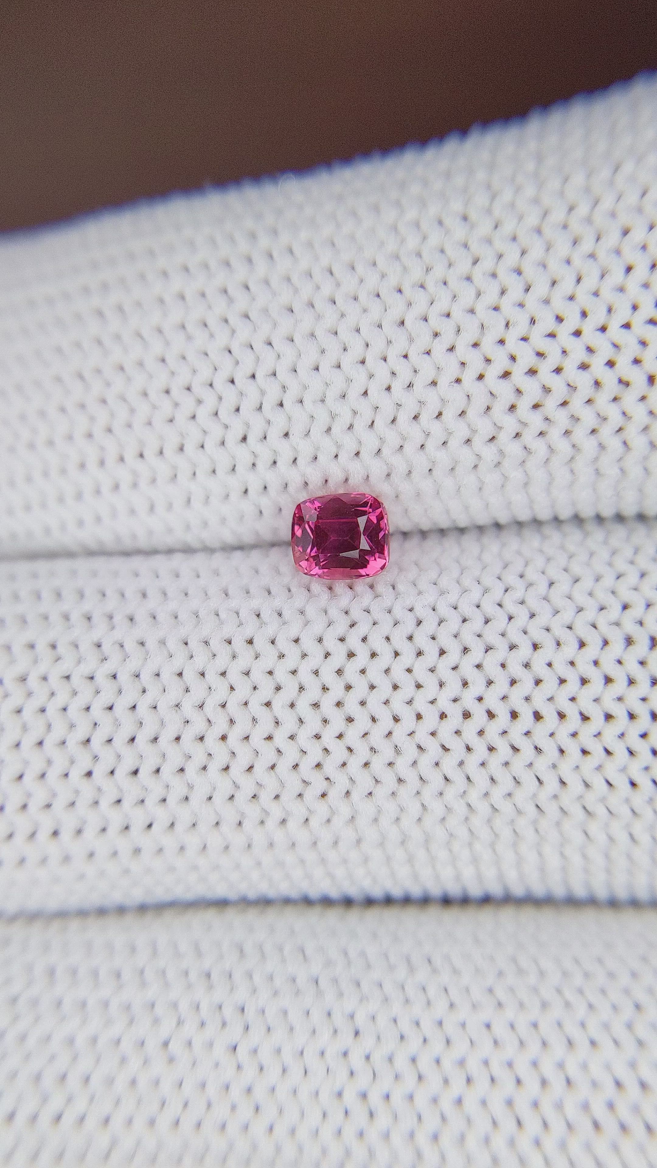 0.52 Ct. Purplish Pink Sapphire from Tanzania Size Video