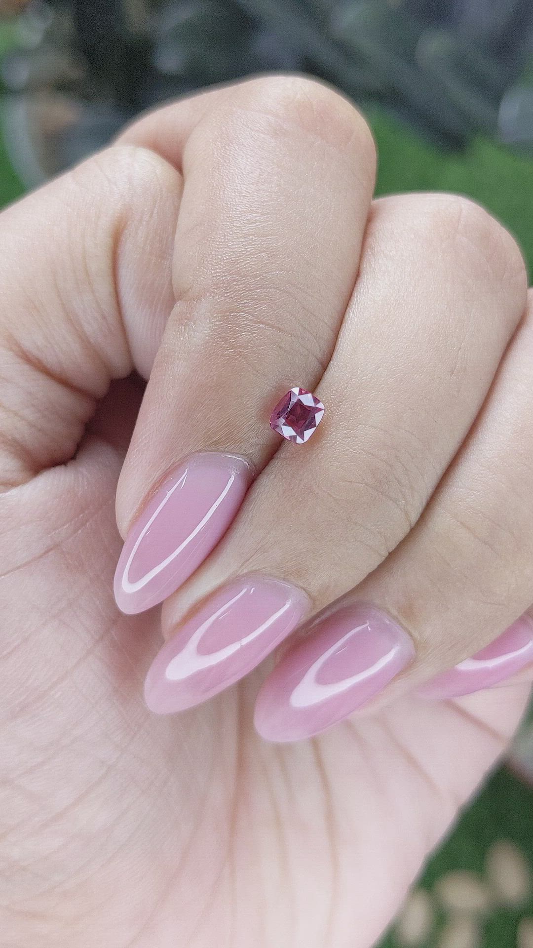 0.52 Ct. Purplish Pink Sapphire from Tanzania Size Video