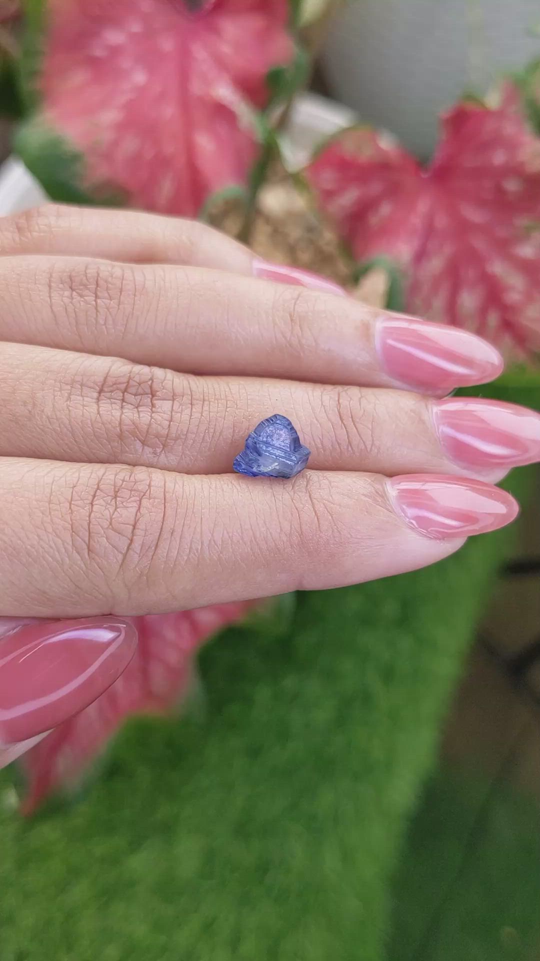 3.37 Ct. Blue Sapphire from Ceylon (Sri Lanka) Size Video