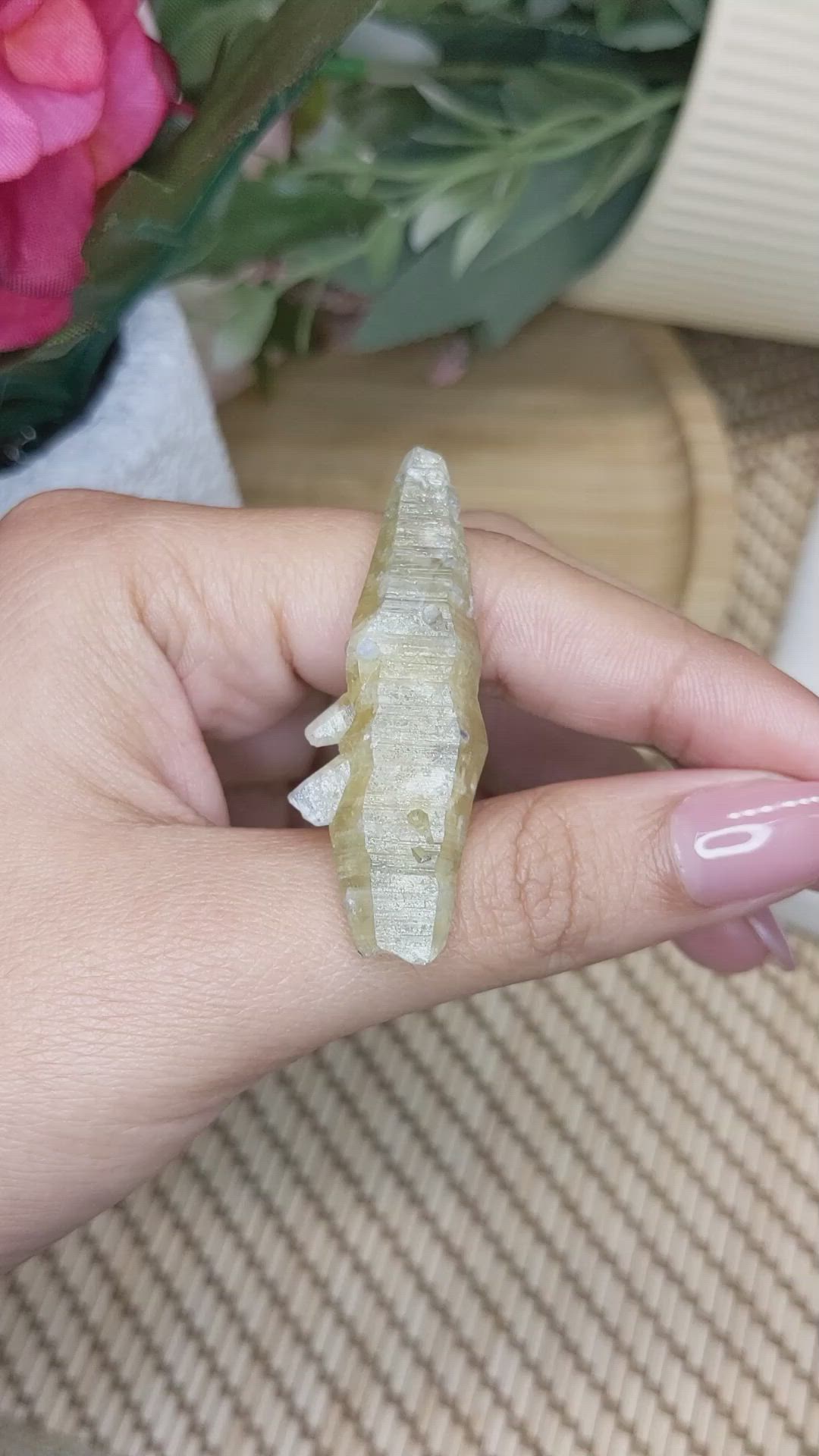 66.10 Ct. Greenish Yellow Sapphire Crystal from Ceylon (Sri Lanka) Size Video