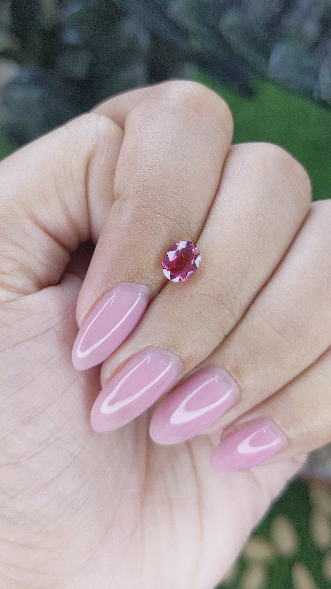 1.16 Ct. Reddish Pink Sapphire from Tanzania Size Video