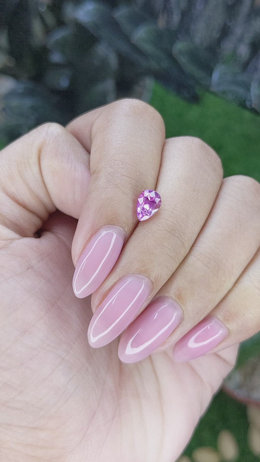1.22 Ct. Purplish Pink Sapphire from Tanzania Size Video