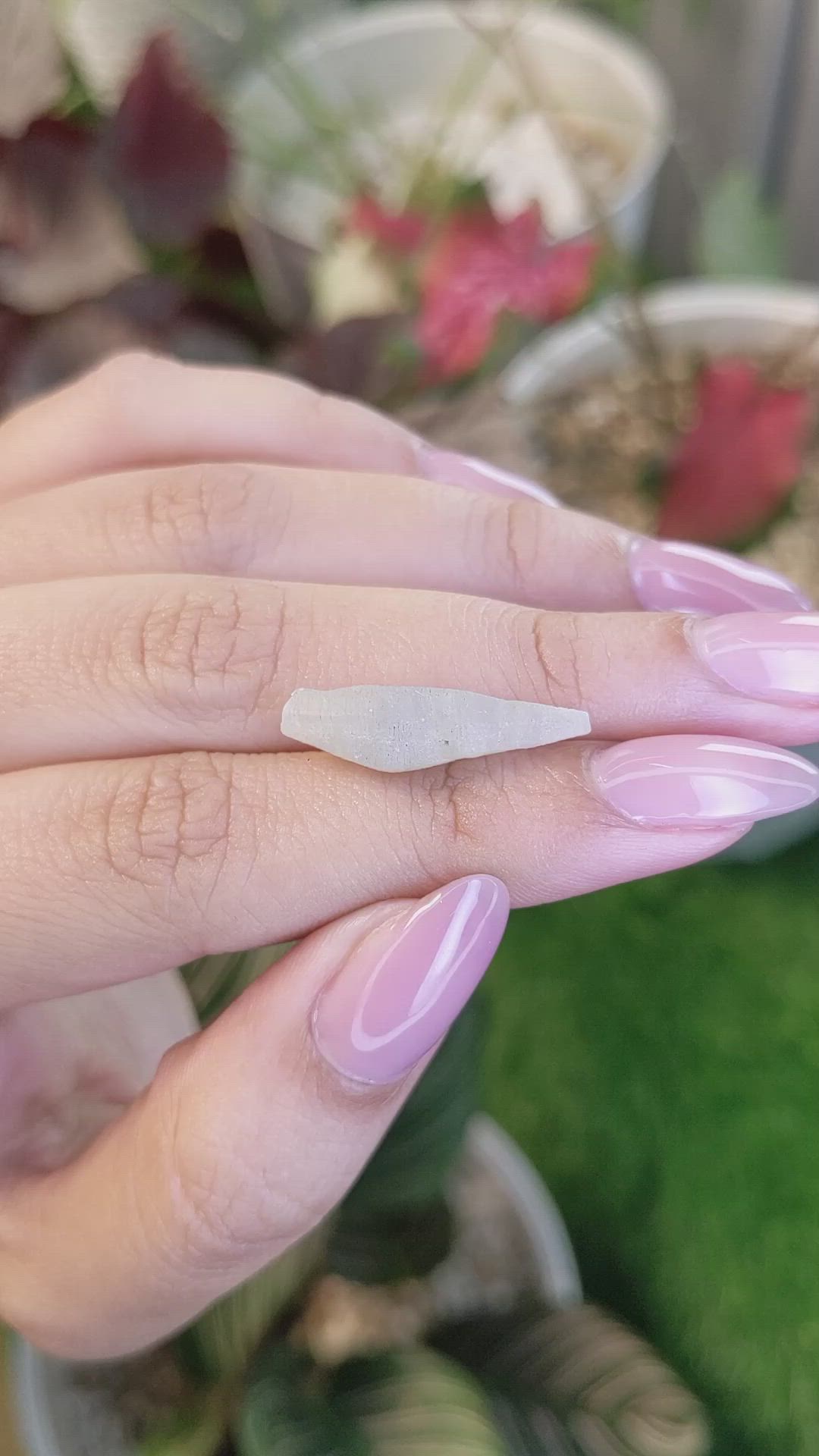 8.85 Ct. White Sapphire Crystal from Ceylon (Sri Lanka) Size Video