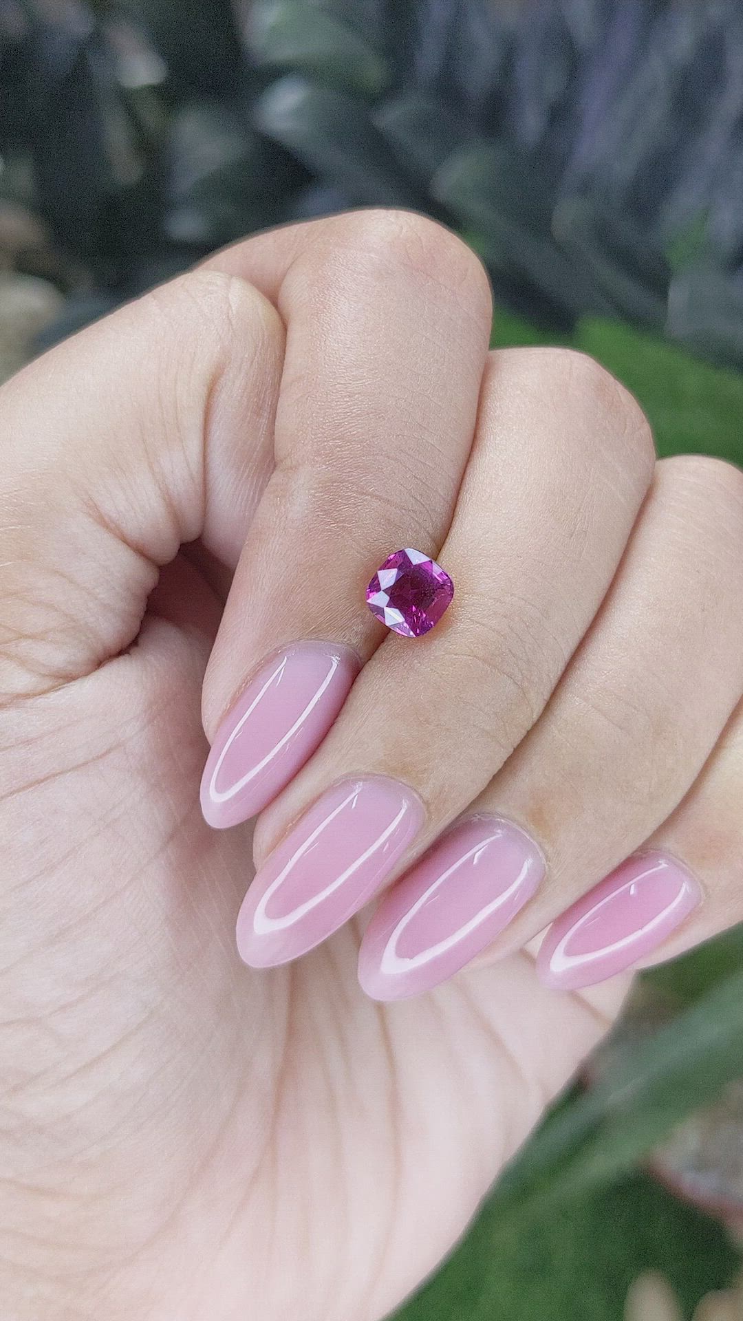 1.28 Ct. Purplish Pink Sapphire from Tanzania Size Video