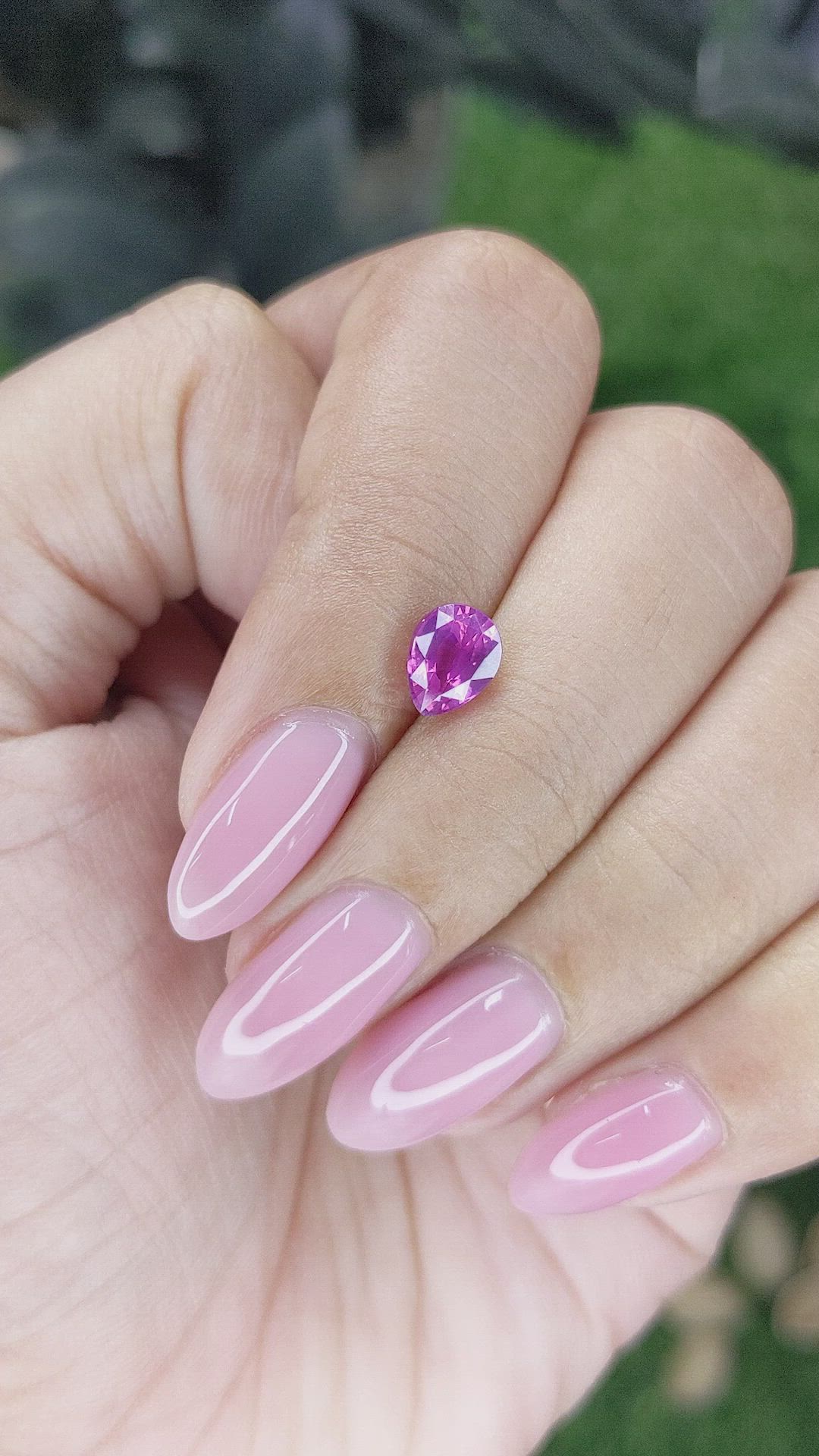 1.32 Ct. Purplish Pink Sapphire from Tanzania Size Video