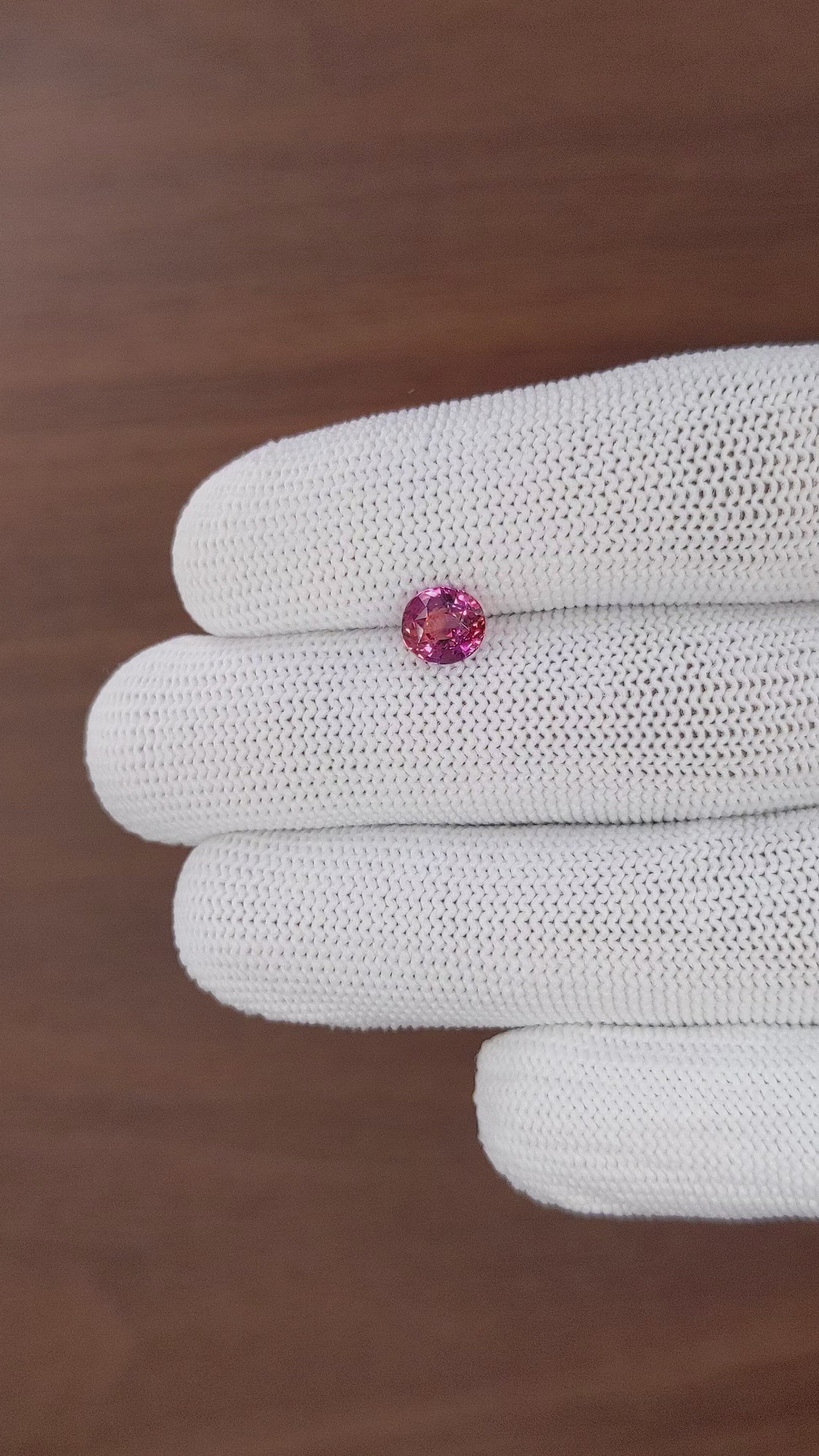 1.51 Ct. Purplish Pink Sapphire from Tanzania Size Video