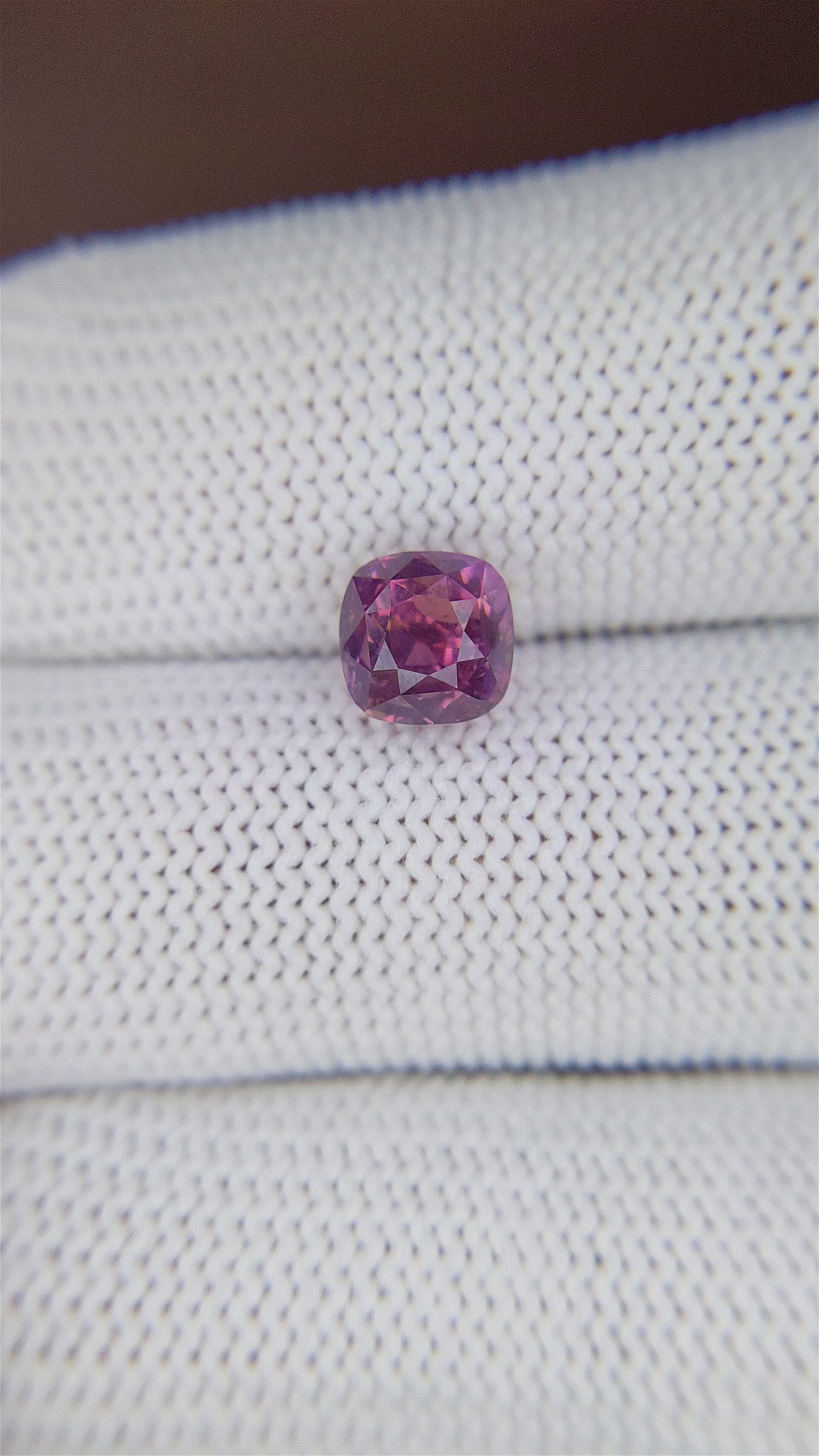 2.04 Ct. Purple Sapphire from Tanzania Size Video