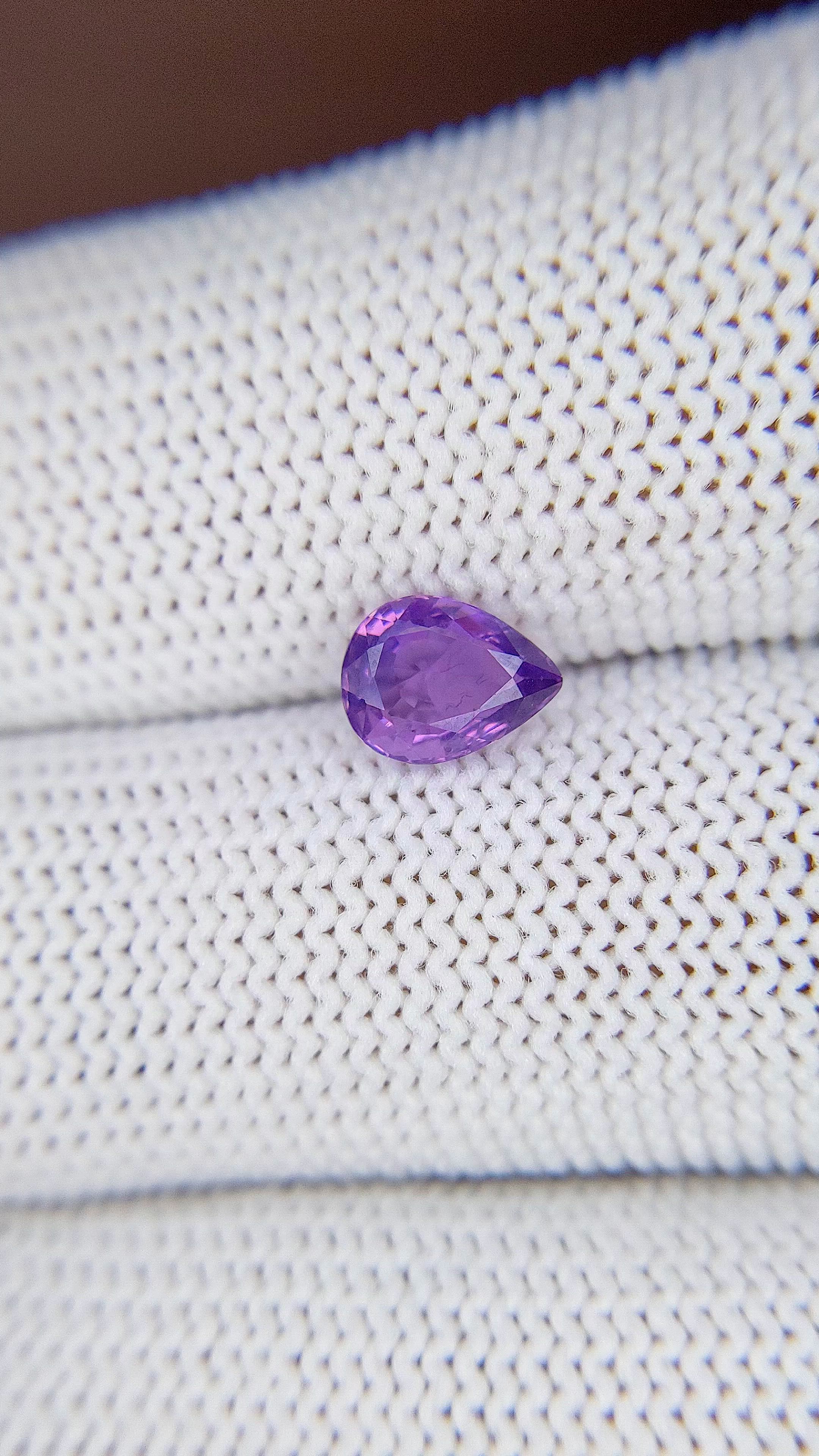 1.02 Ct. Purple Sapphire from Tanzania Size Video
