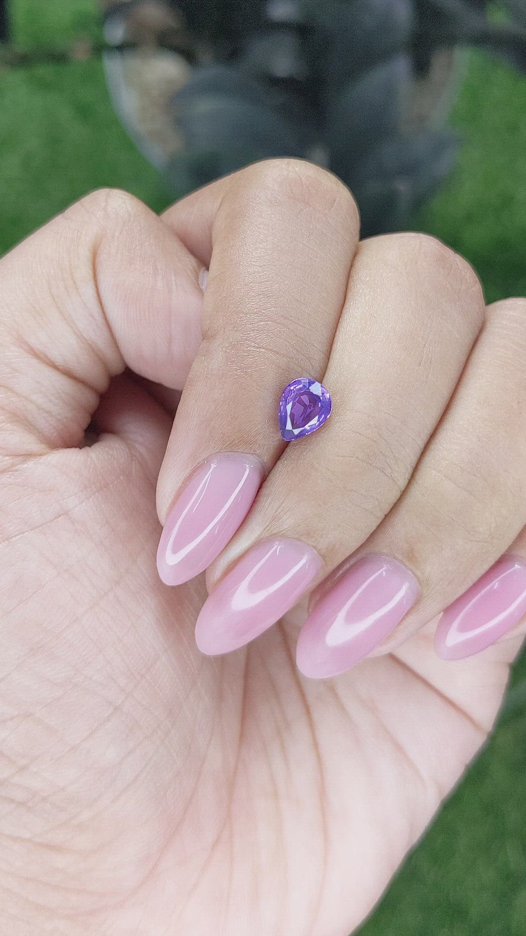 1.02 Ct. Purple Sapphire from Tanzania Size Video