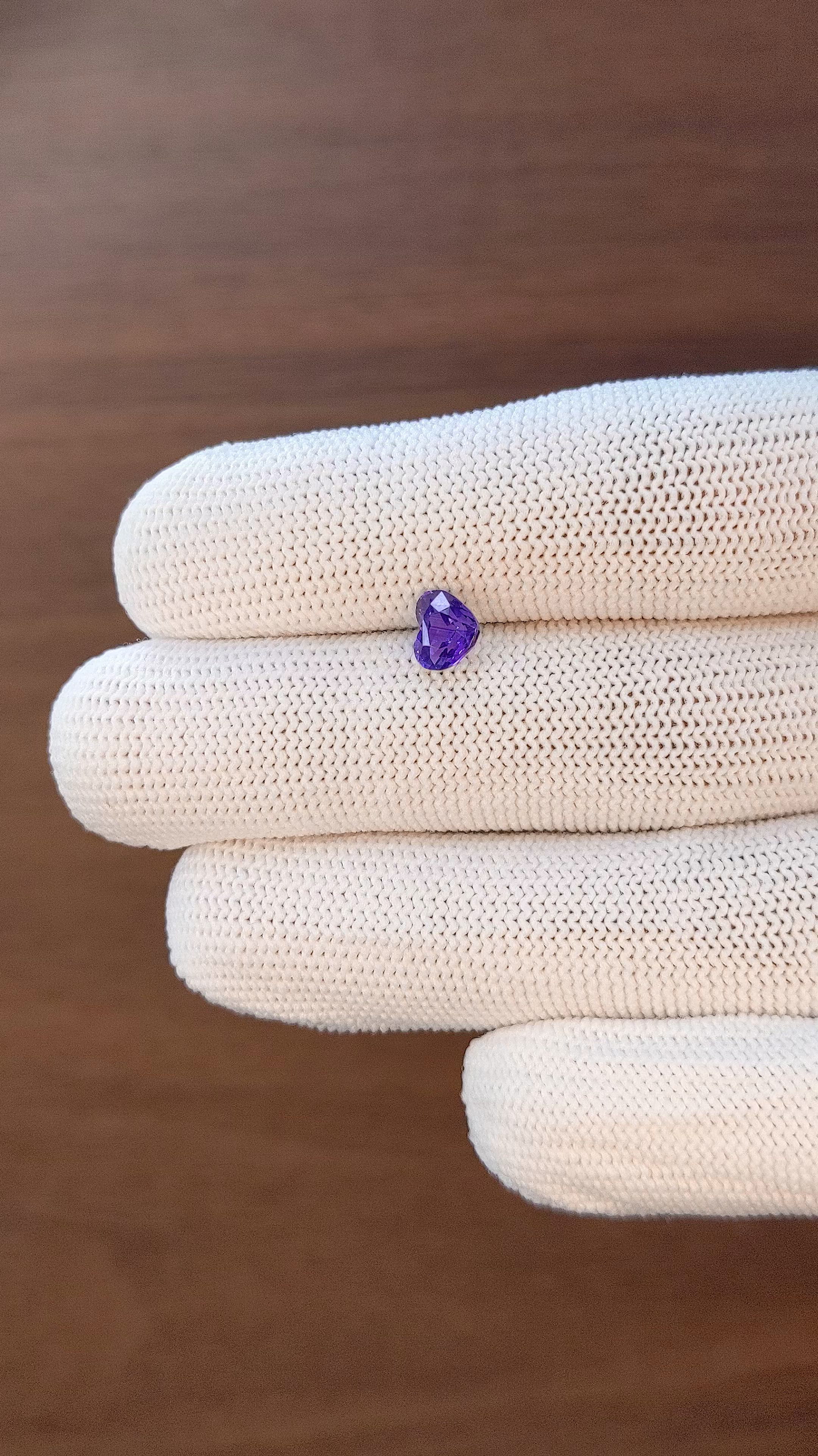 1.11 Ct. Color Change Sapphire from Tanzania Size Video