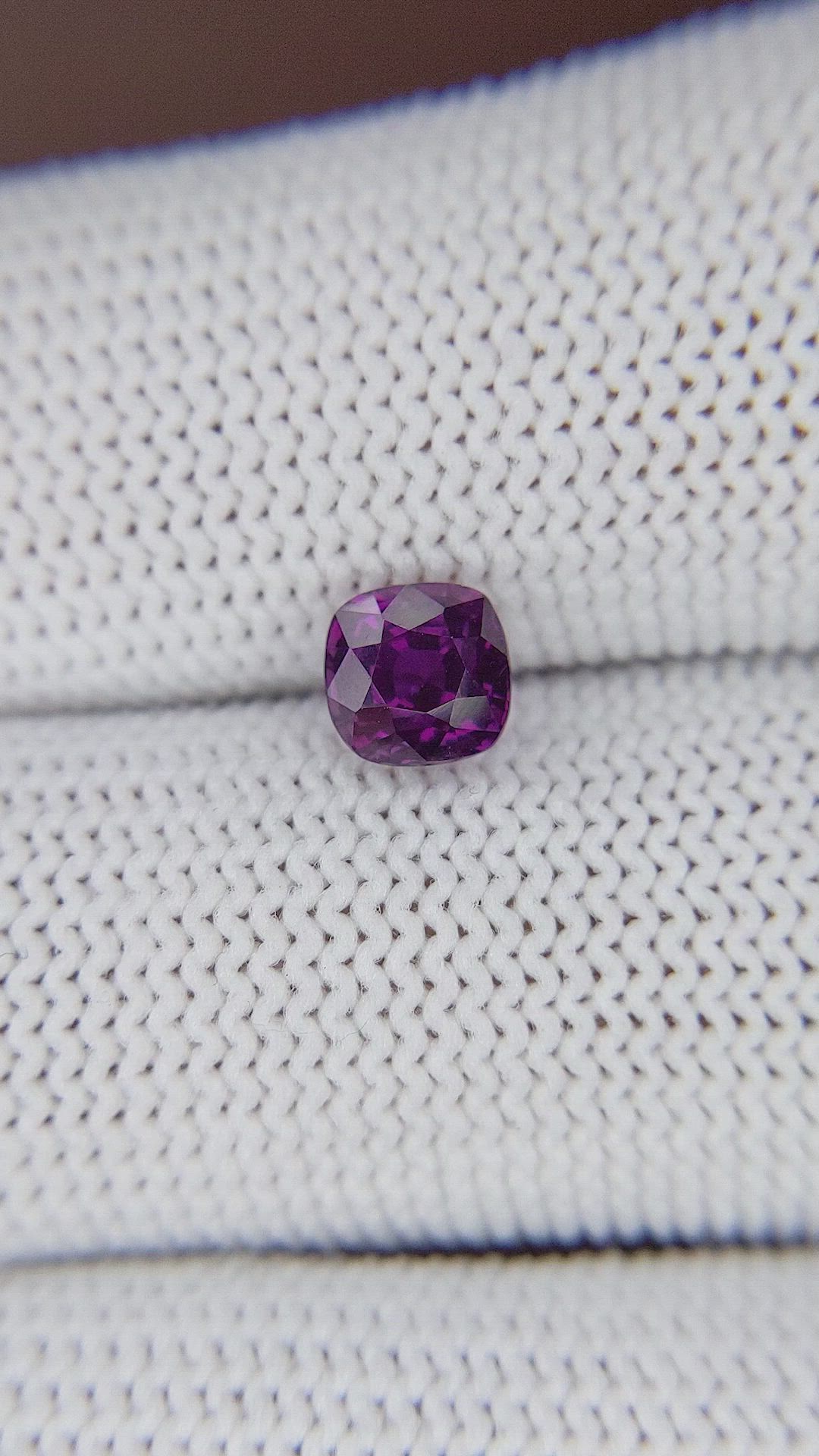 1.18 Ct. Purple Sapphire from Tanzania Size Video