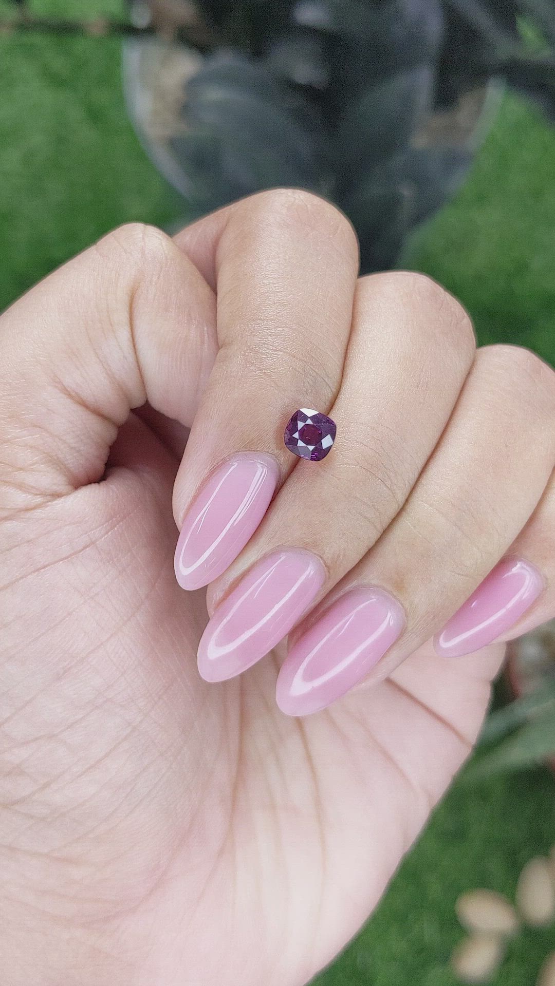 1.18 Ct. Purple Sapphire from Tanzania Size Video