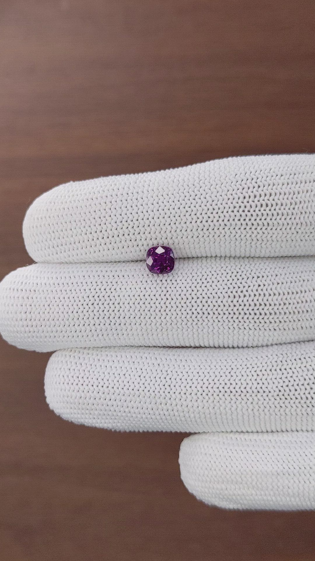 1.18 Ct. Purple Sapphire from Tanzania Size Video