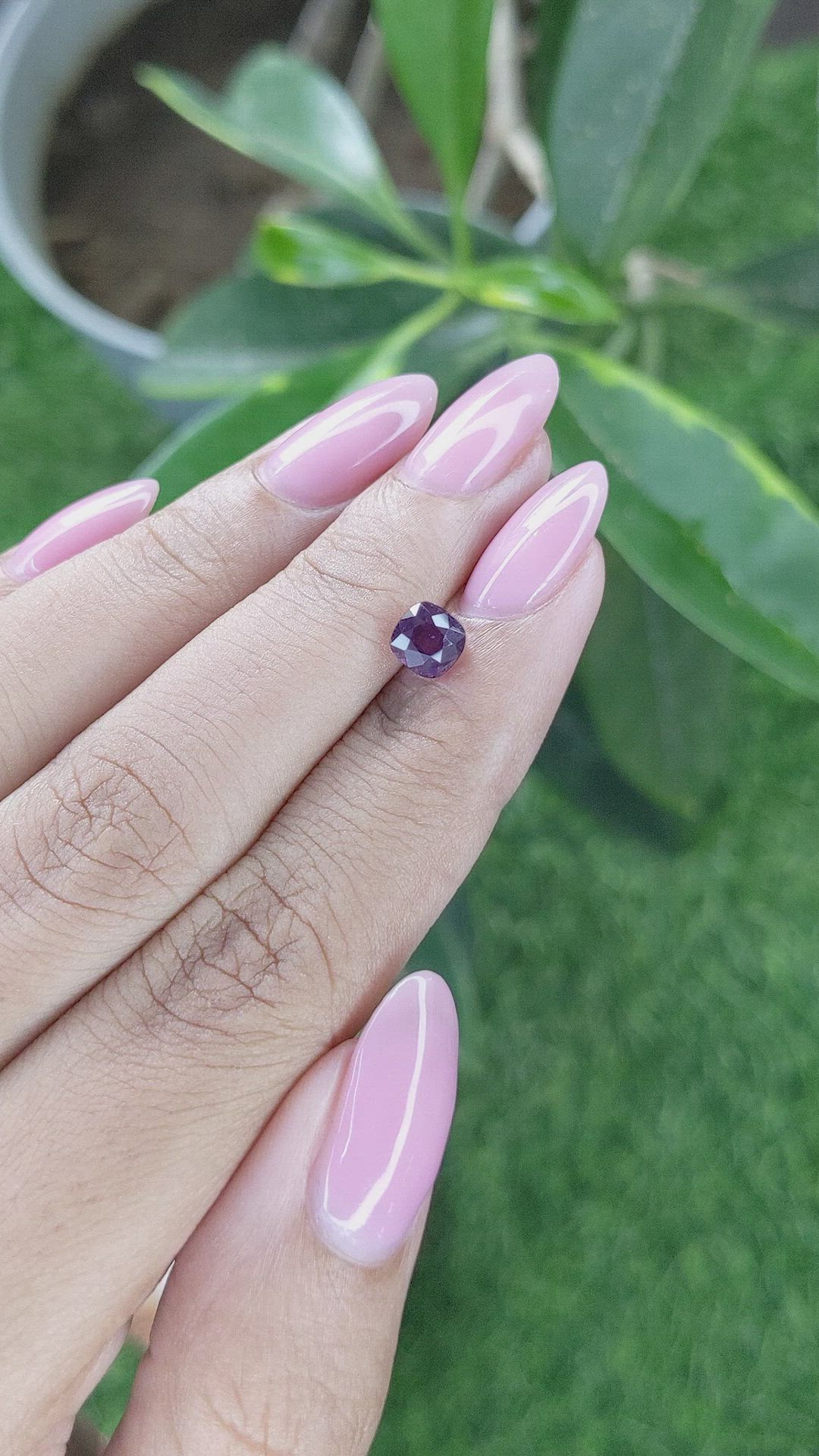 1.18 Ct. Purple Sapphire from Tanzania Size Video