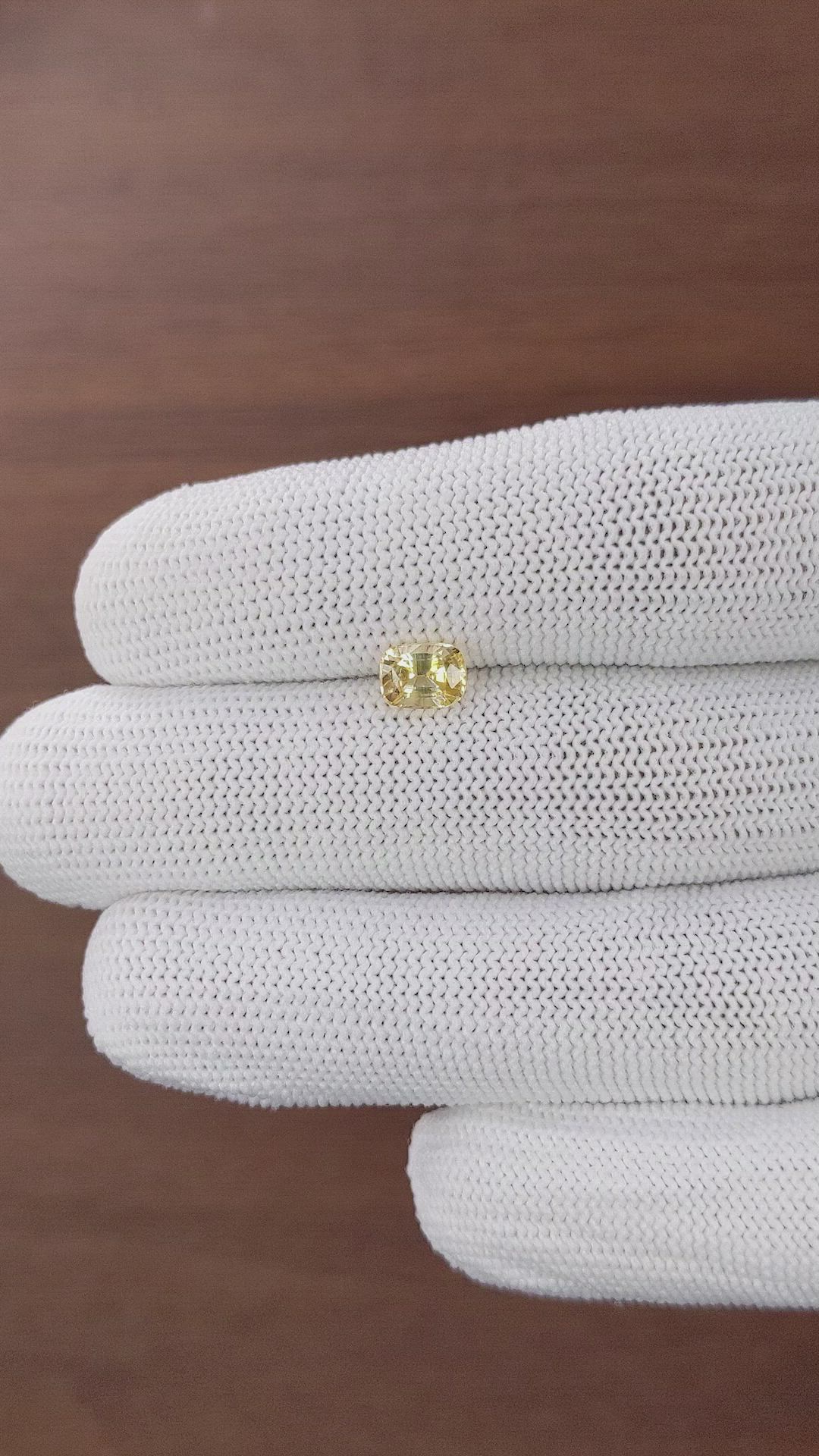 1.20 Ct. Yellow Sapphire from Tanzania Size Video
