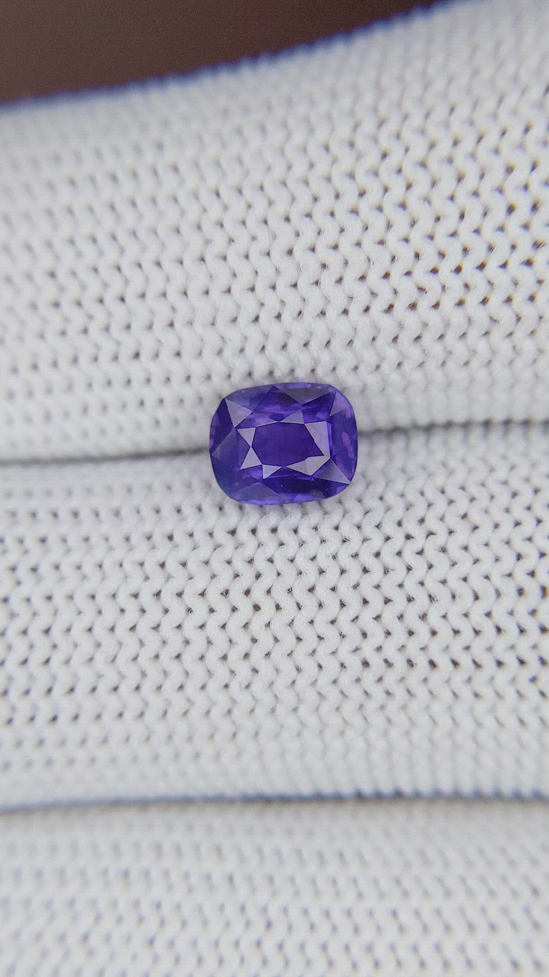 1.34 Ct. Bluish Purple Sapphire from Tanzania Size Video