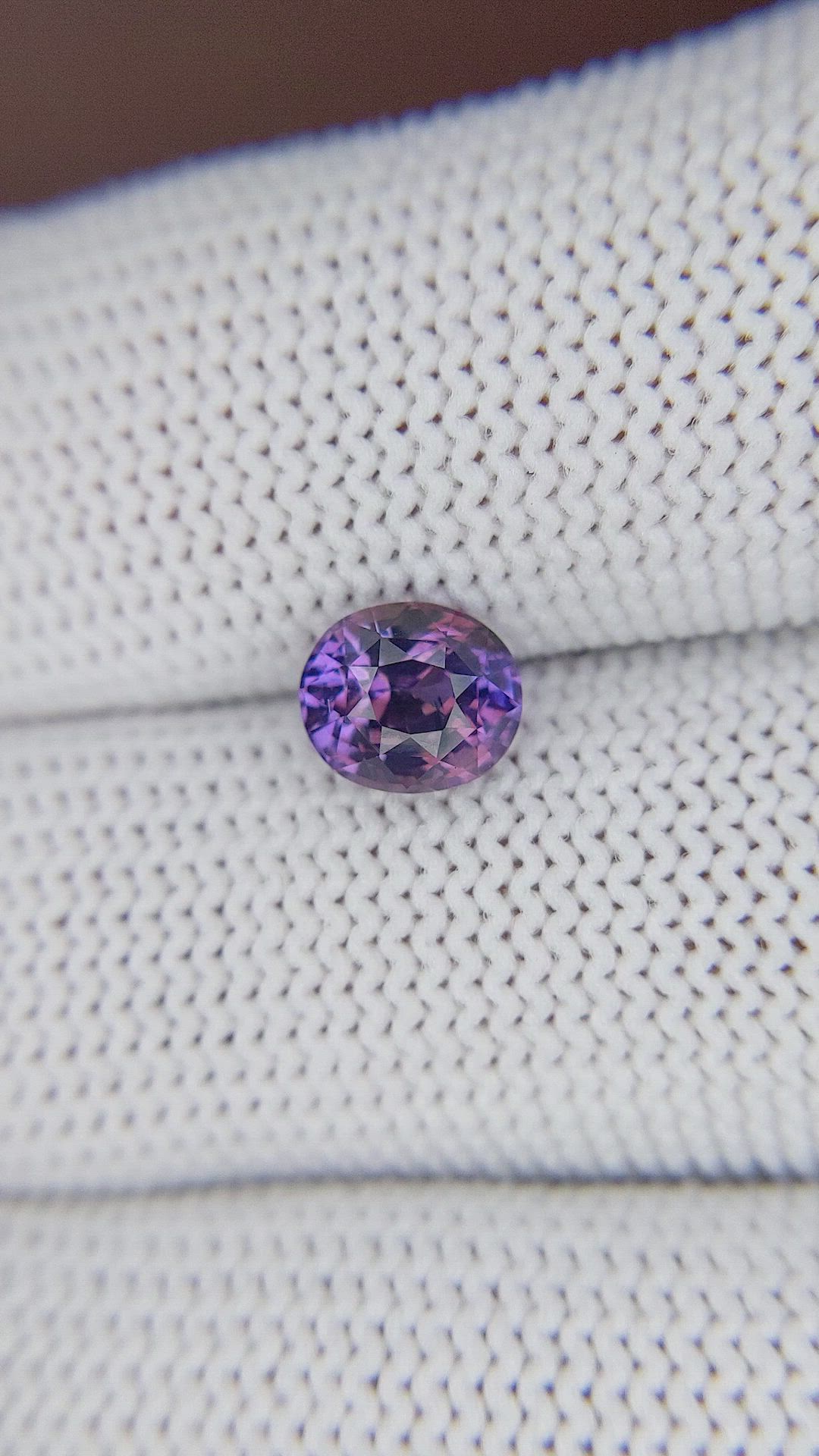 1.47 Ct. Pinkish Purple Sapphire from Tanzania Size Video