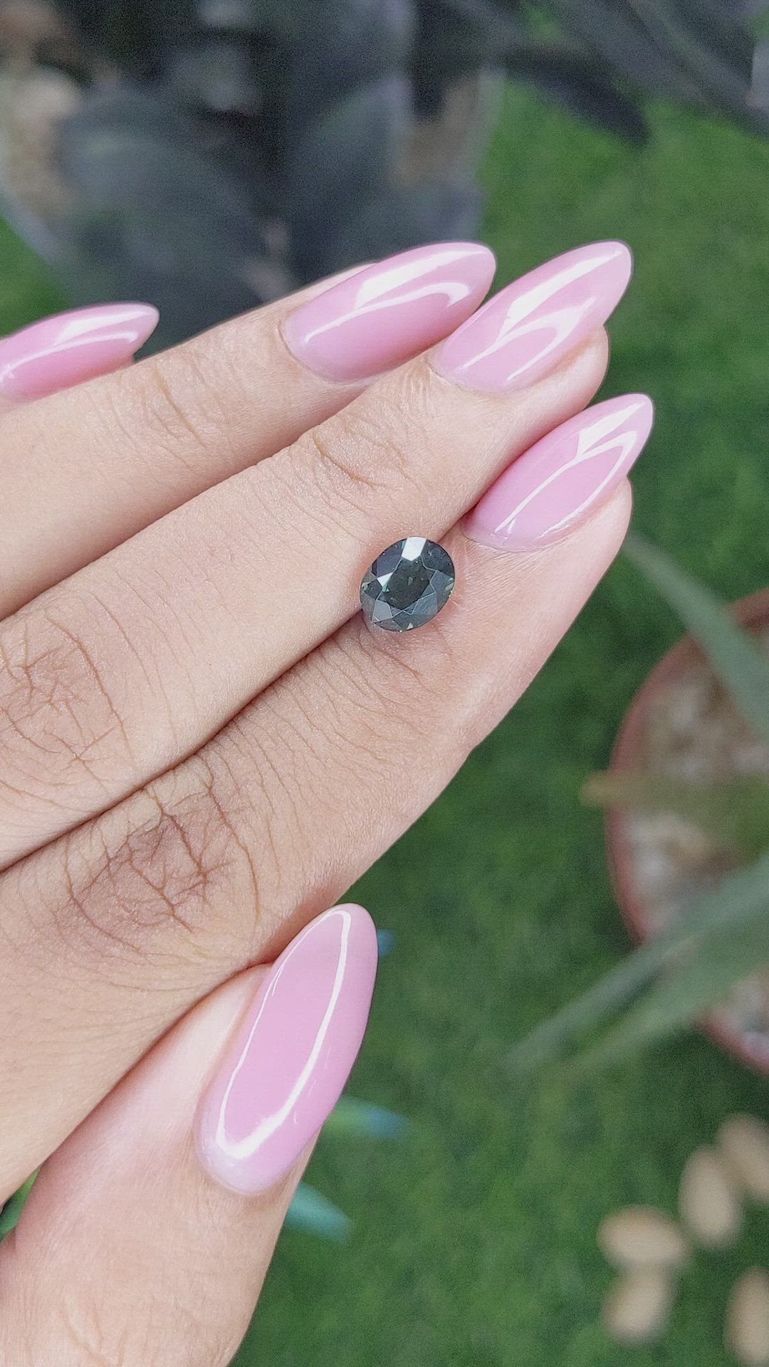 1.70 Ct. Bluish Green Sapphire from Tanzania Size Video