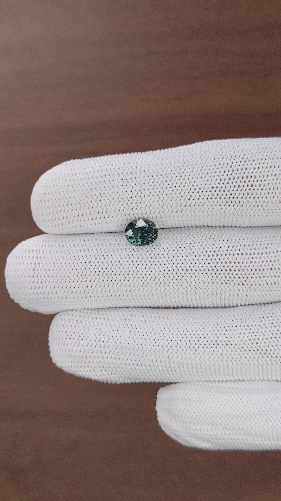 1.70 Ct. Bluish Green Sapphire from Tanzania Size Video