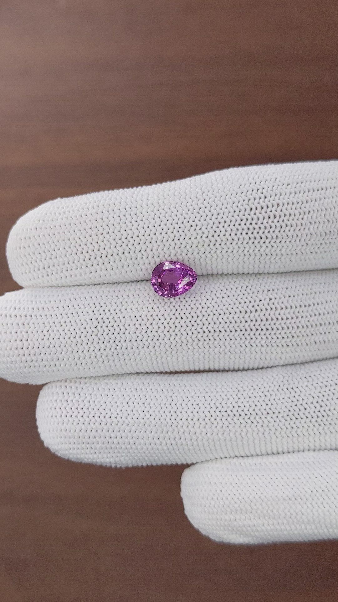 1.75 Ct. Pinkish Purple Sapphire from Tanzania Size Video