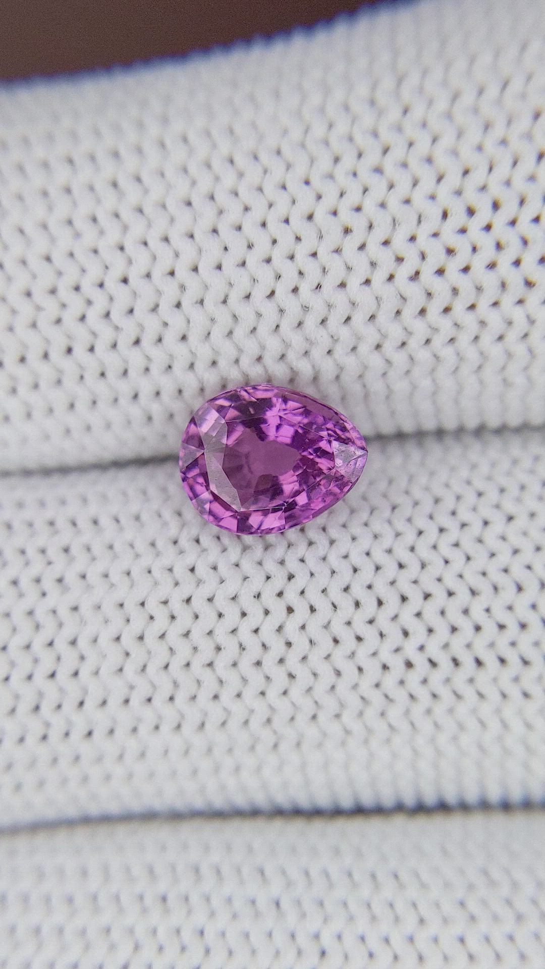 1.75 Ct. Pinkish Purple Sapphire from Tanzania Size Video