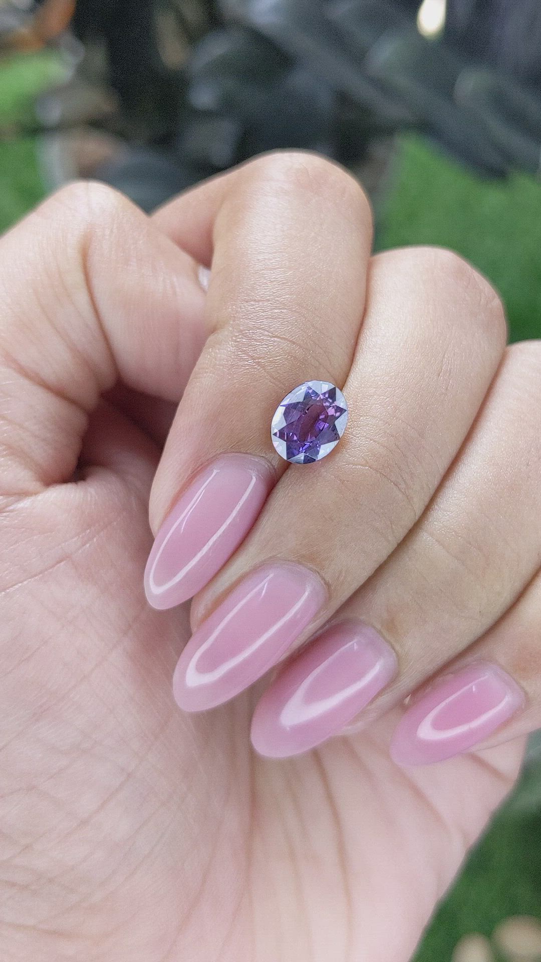 1.84 Ct. Purple Sapphire from Tanzania Size Video