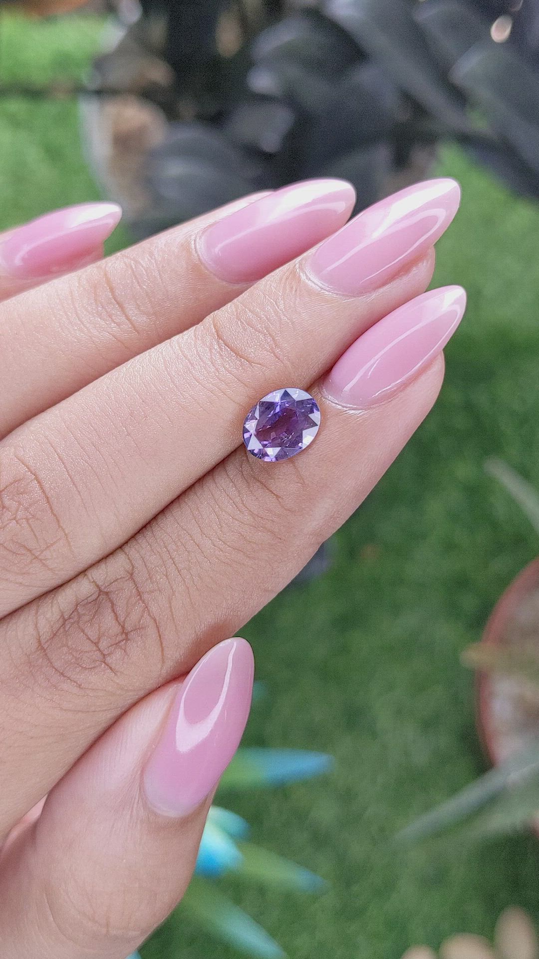 1.84 Ct. Purple Sapphire from Tanzania Size Video