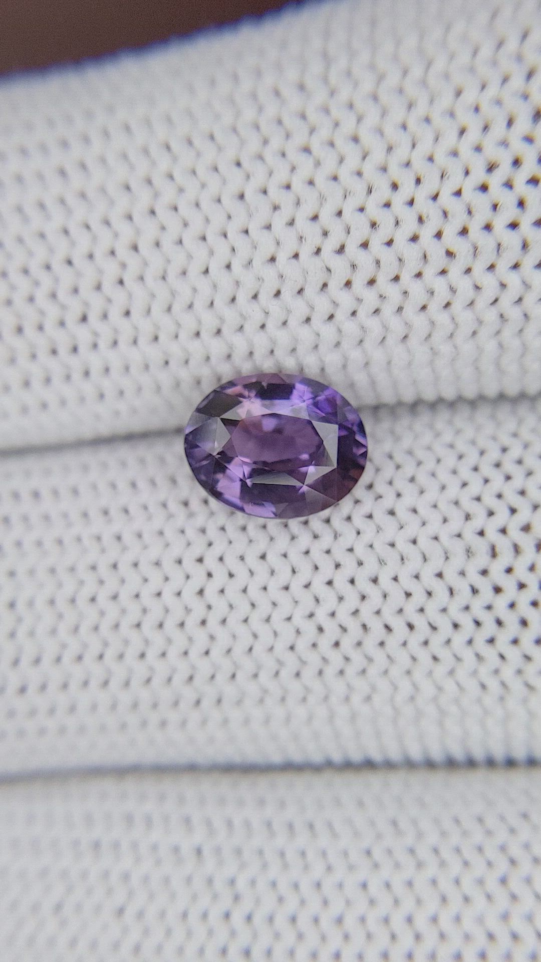 1.84 Ct. Purple Sapphire from Tanzania Size Video