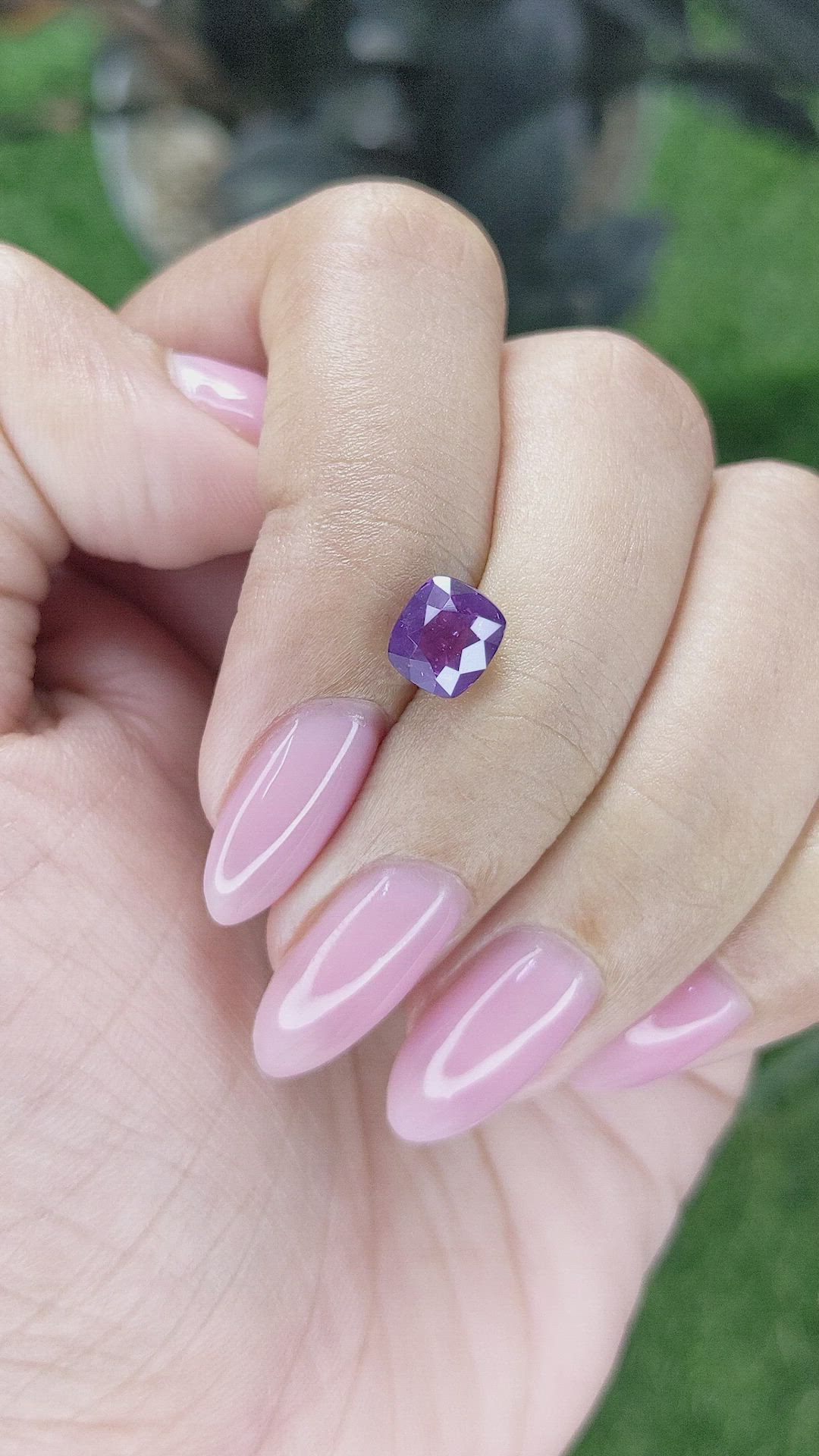 1.93 Ct. Purple Sapphire from Tanzania Size Video