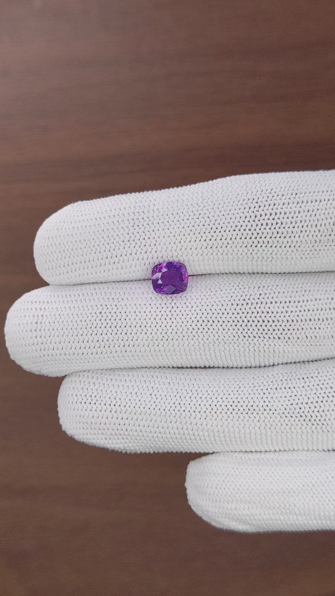 1.93 Ct. Purple Sapphire from Tanzania Size Video