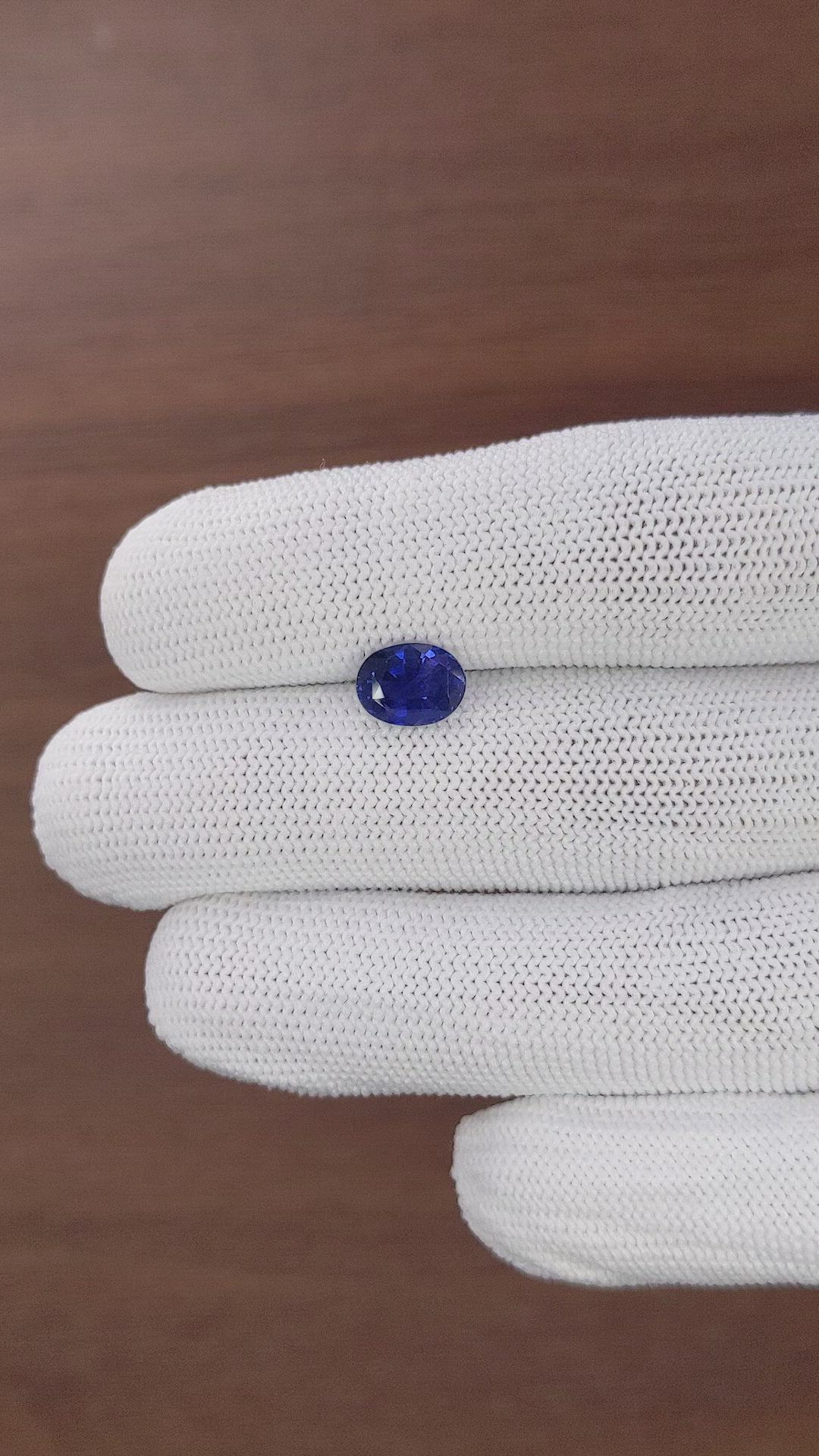2.06 Ct. Blue Sapphire from Tanzania Size Video