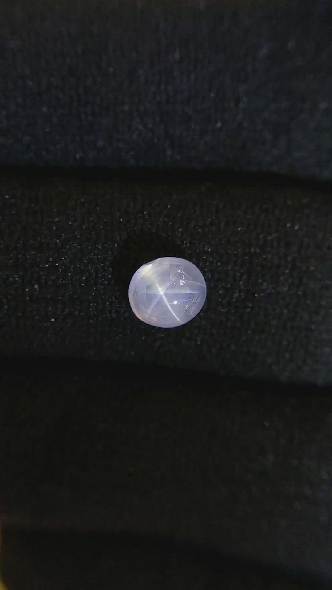 1.68 Ct. White Star Sapphire from Ceylon (Sri Lanka) Size Video