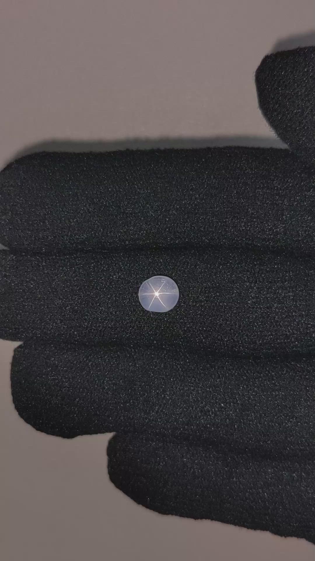 1.68 Ct. White Star Sapphire from Ceylon (Sri Lanka) Size Video
