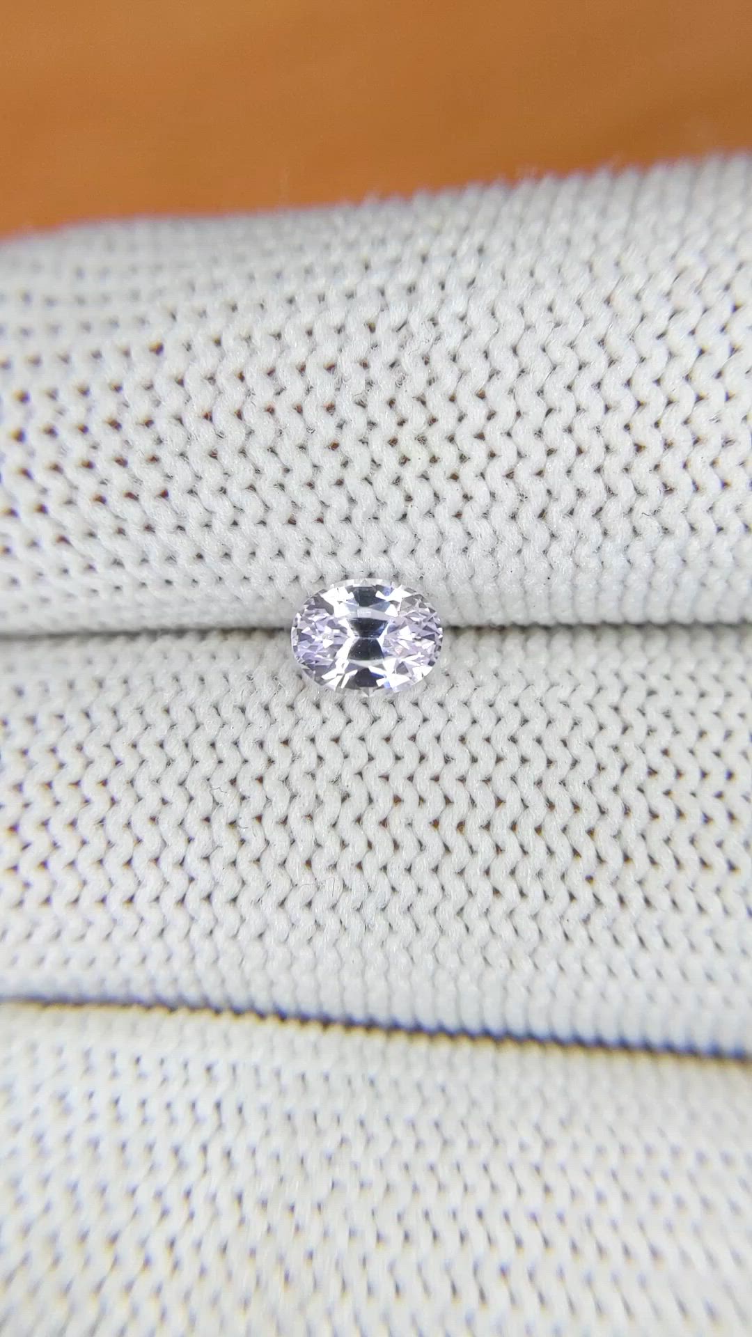 0.84 Ct. Purplish Pink Sapphire from Ceylon (Sri Lanka) Size Video