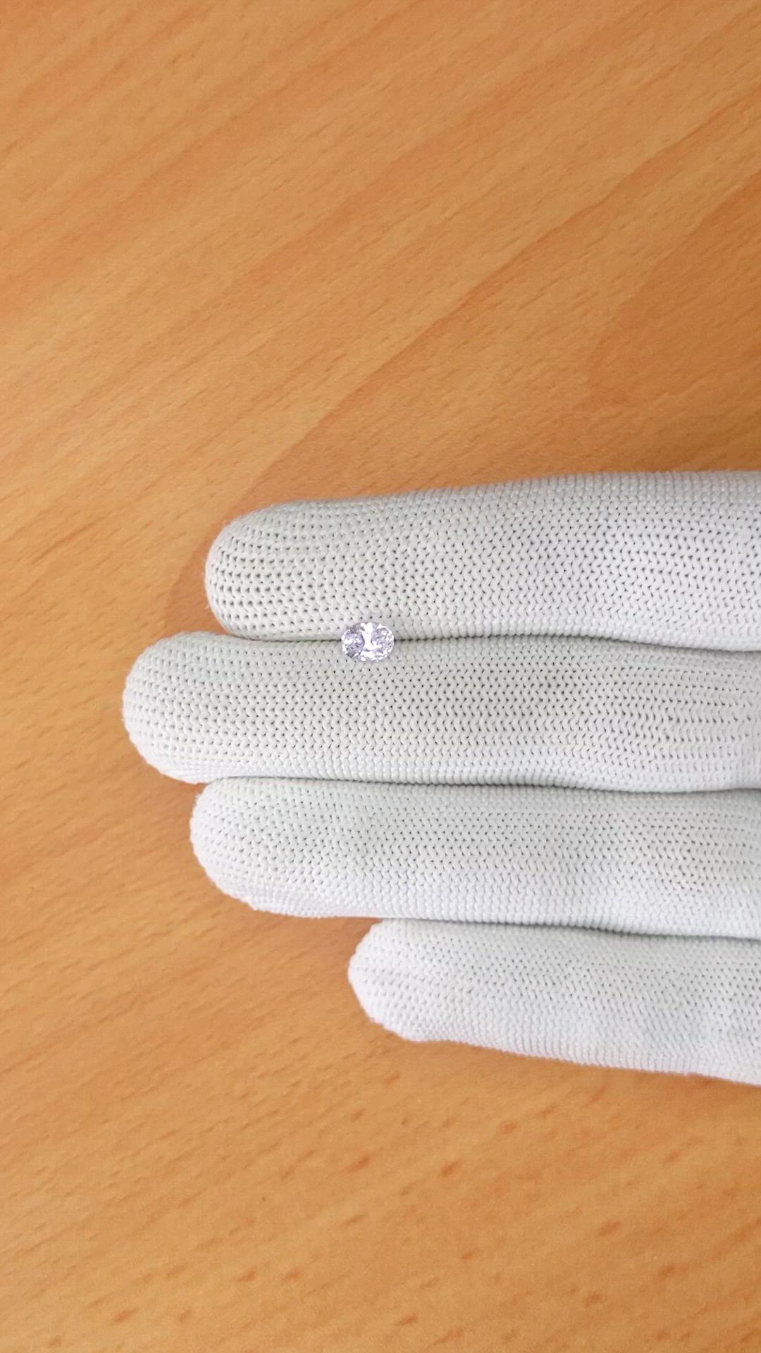 0.84 Ct. Purplish Pink Sapphire from Ceylon (Sri Lanka) Size Video