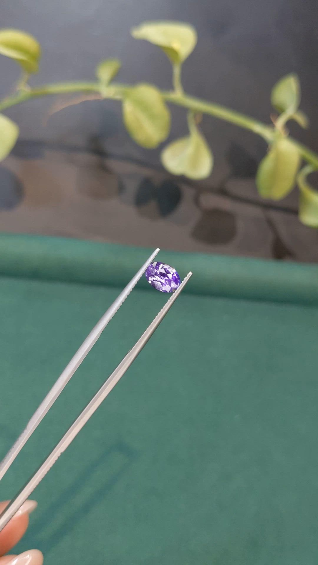 1.04 Ct. Purple Sapphire from Ceylon (Sri Lanka) Size Video