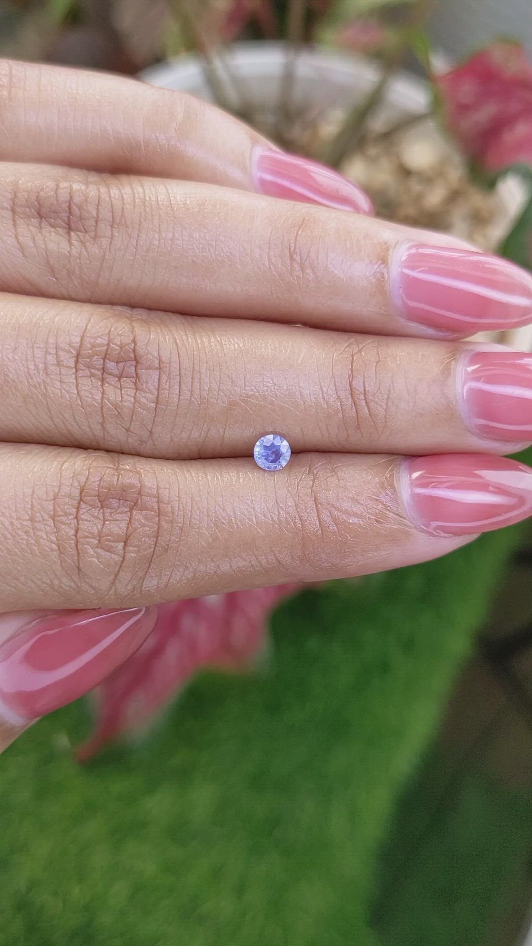 0.25 Ct. Blue Sapphire from Ceylon (Sri Lanka) Size Video